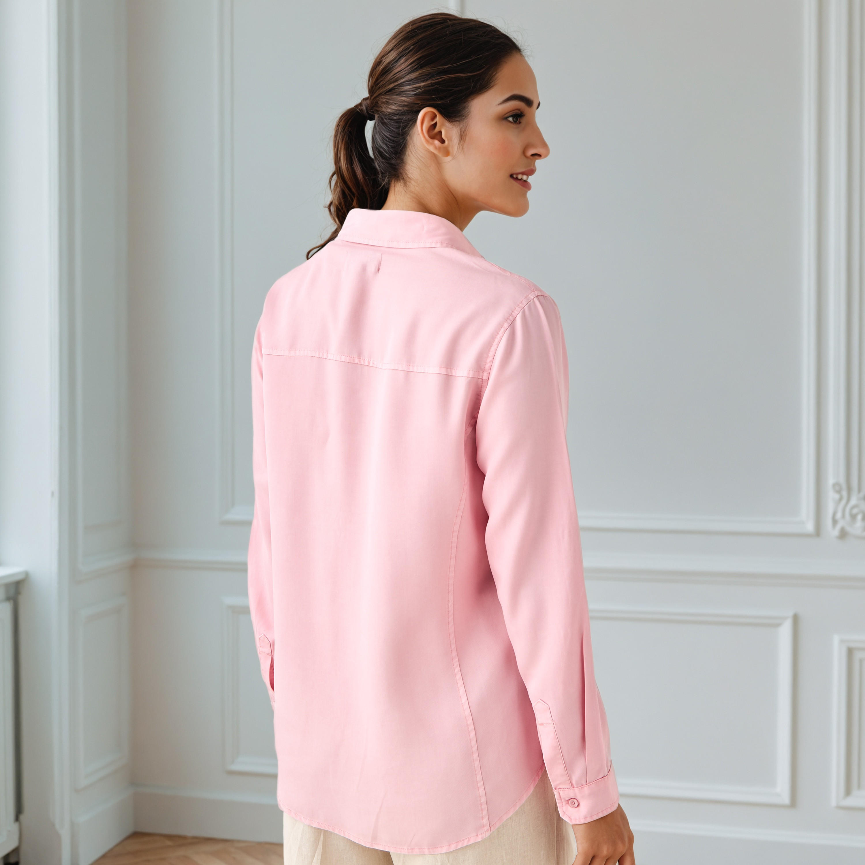 قميص دينم بياقة وبقصّة عادية-women-clothing-shirtsandblouses-shirts-image-3