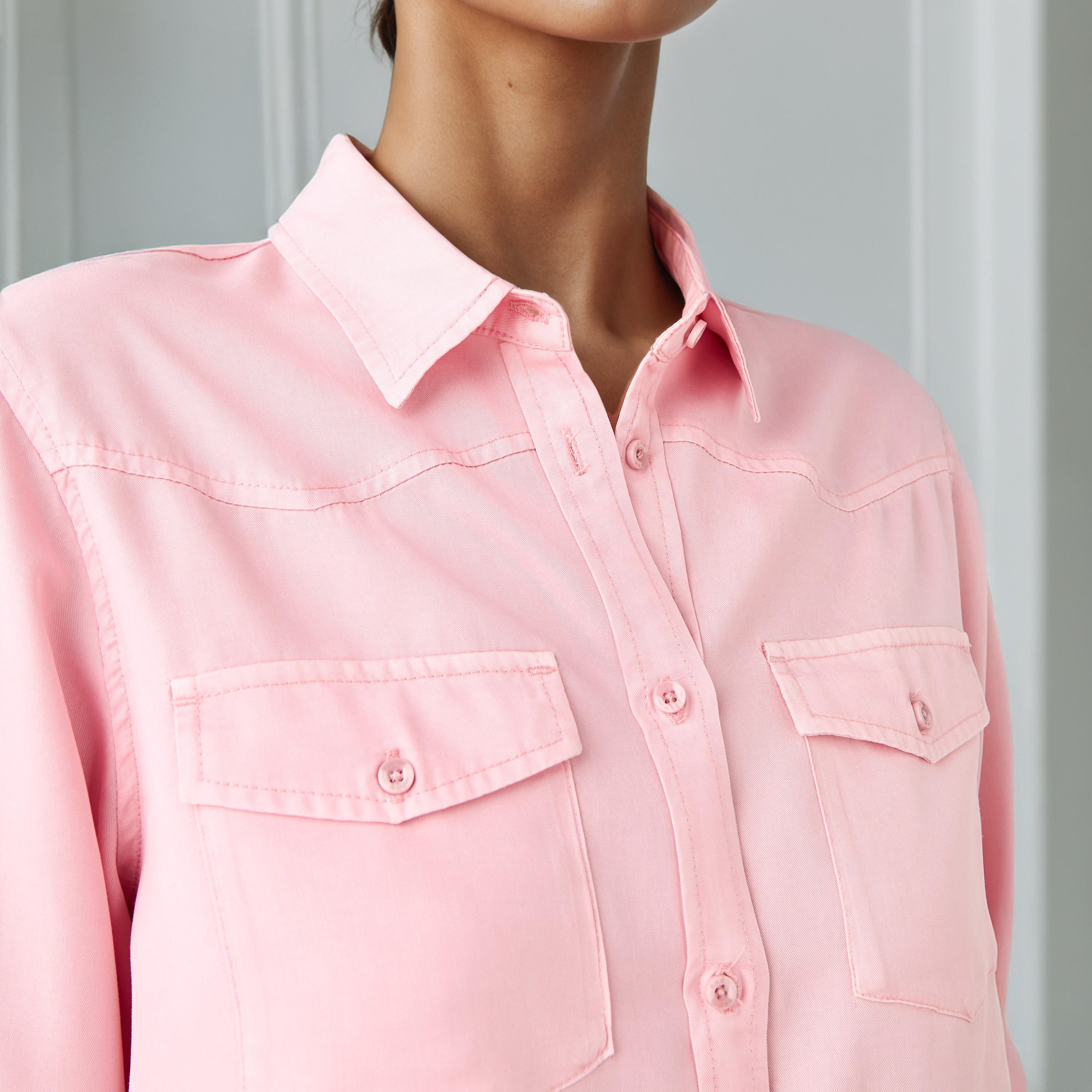 قميص دينم بياقة وبقصّة عادية-women-clothing-shirtsandblouses-shirts-image-4