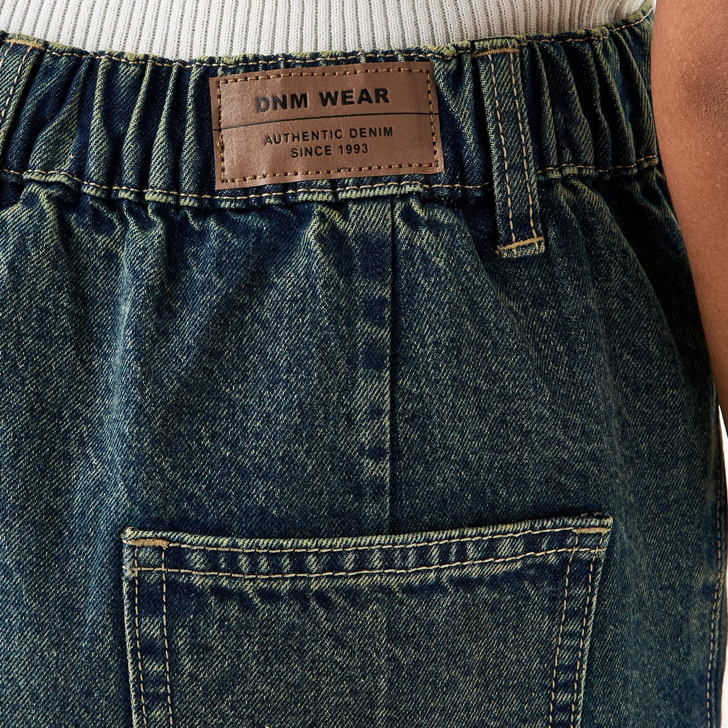 تنورة جينز كارغو إيه لاين مع فتحة أمامية-women-clothing-bottoms-skirts-image-6
