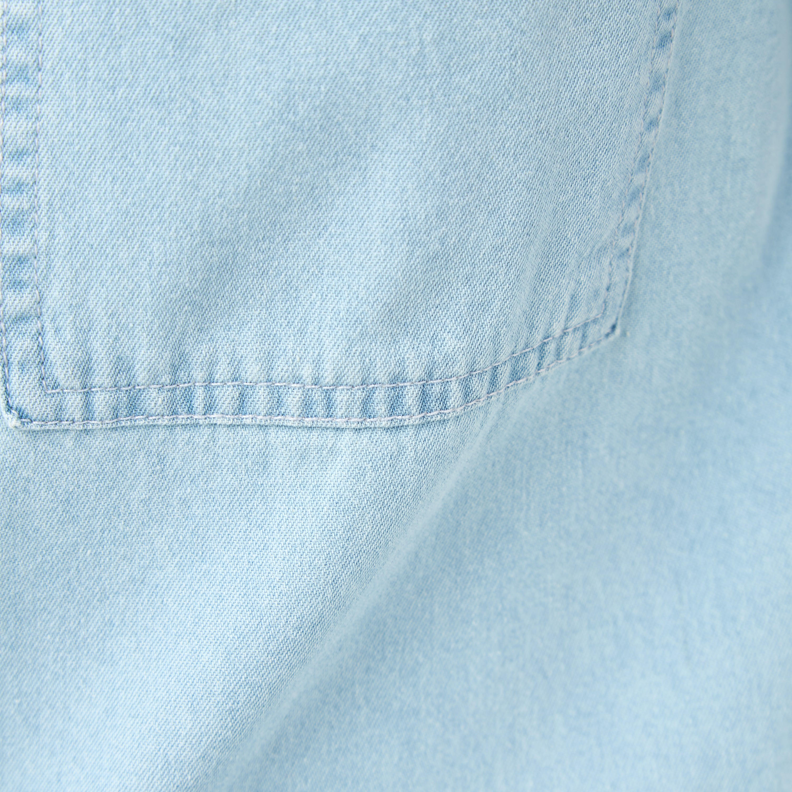 Regular Fit Denim Shirt with Pockets-women-clothing-shirtsandblouses-shirts-image-5
