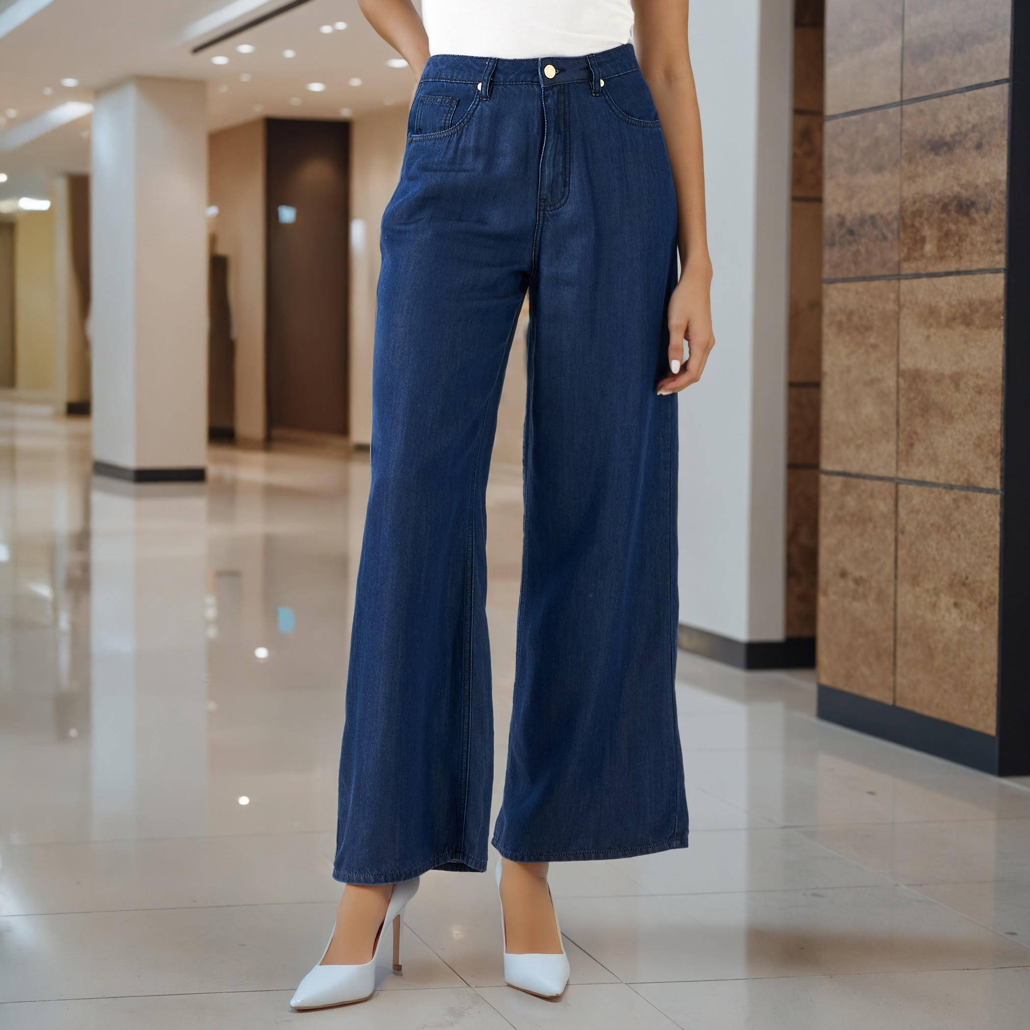 Wide Leg Jeans with Pockets-women-clothing-bottoms-jeans-image-1