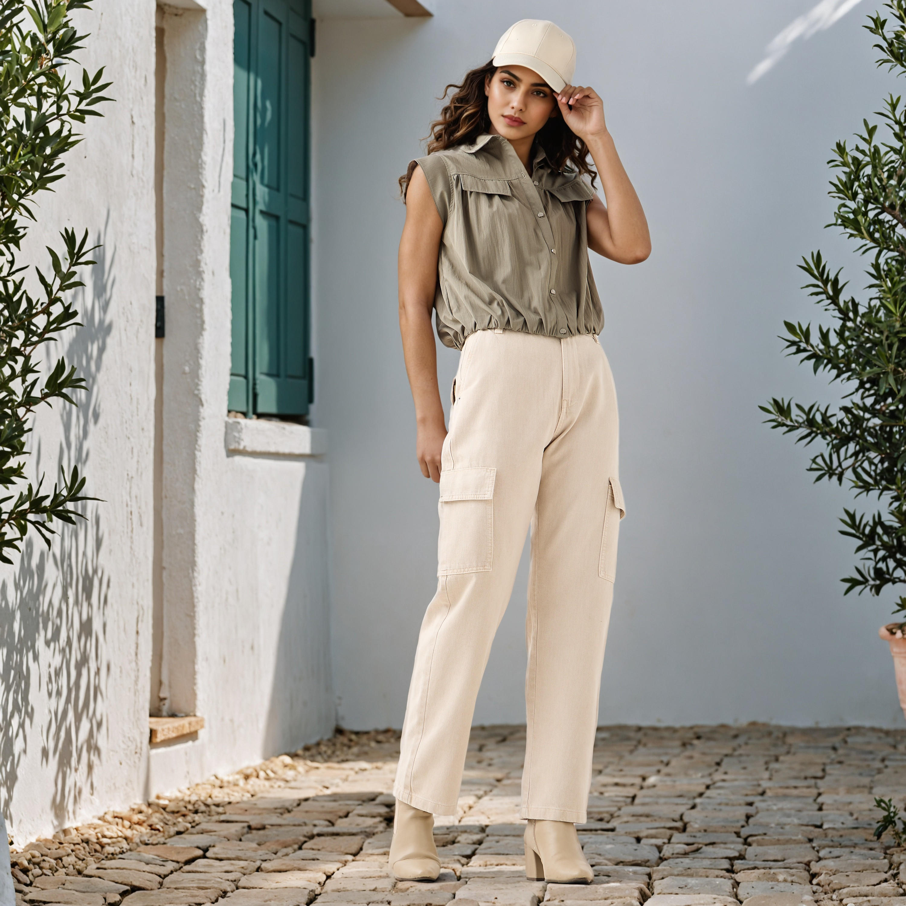 جينز قطني بقصة مستقيمة وجيوب-women-clothing-bottoms-jeans-image-4