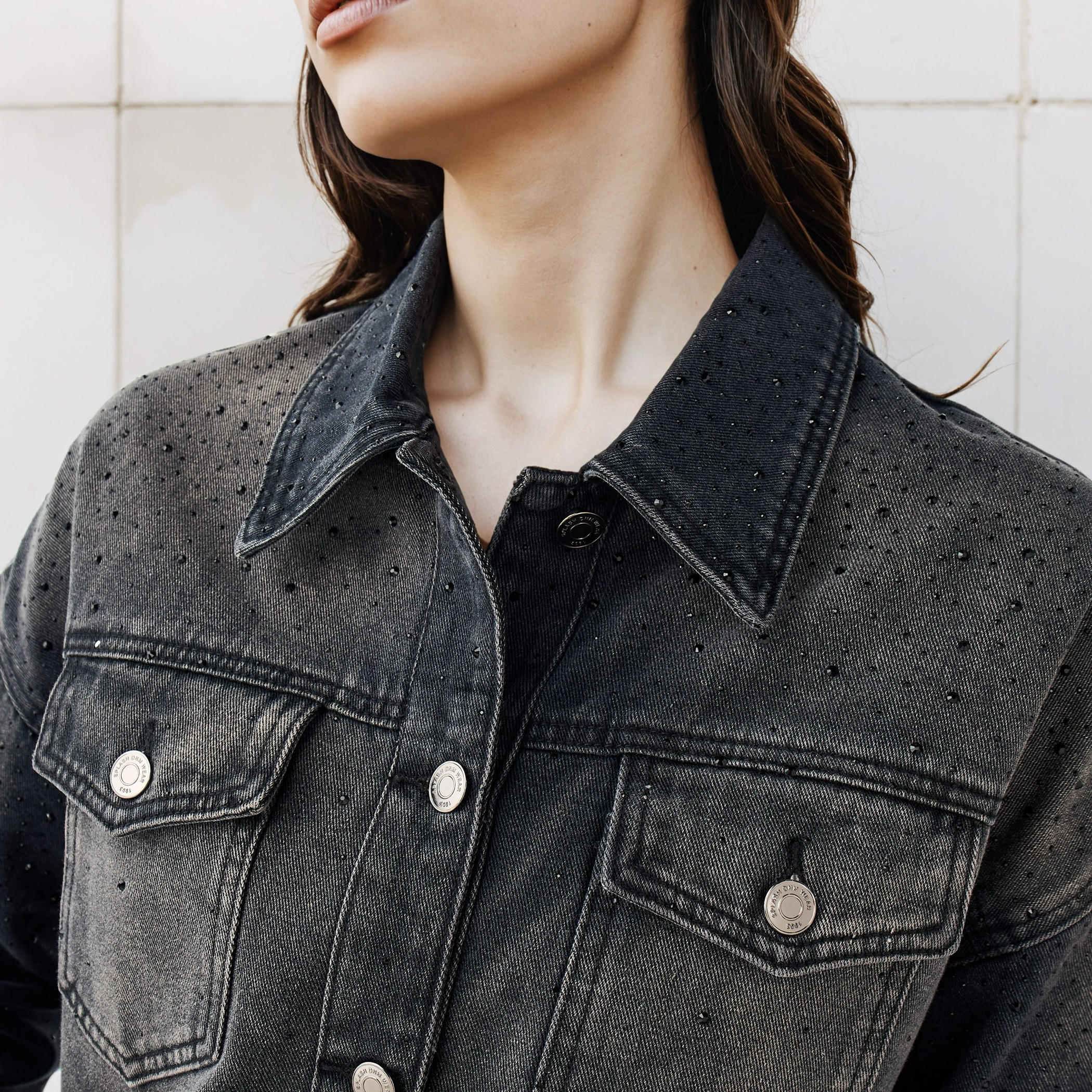 Regular Fit Cotton Denim Shirt with Embellished Detail-women-clothing-shirtsandblouses-shirts-image-4