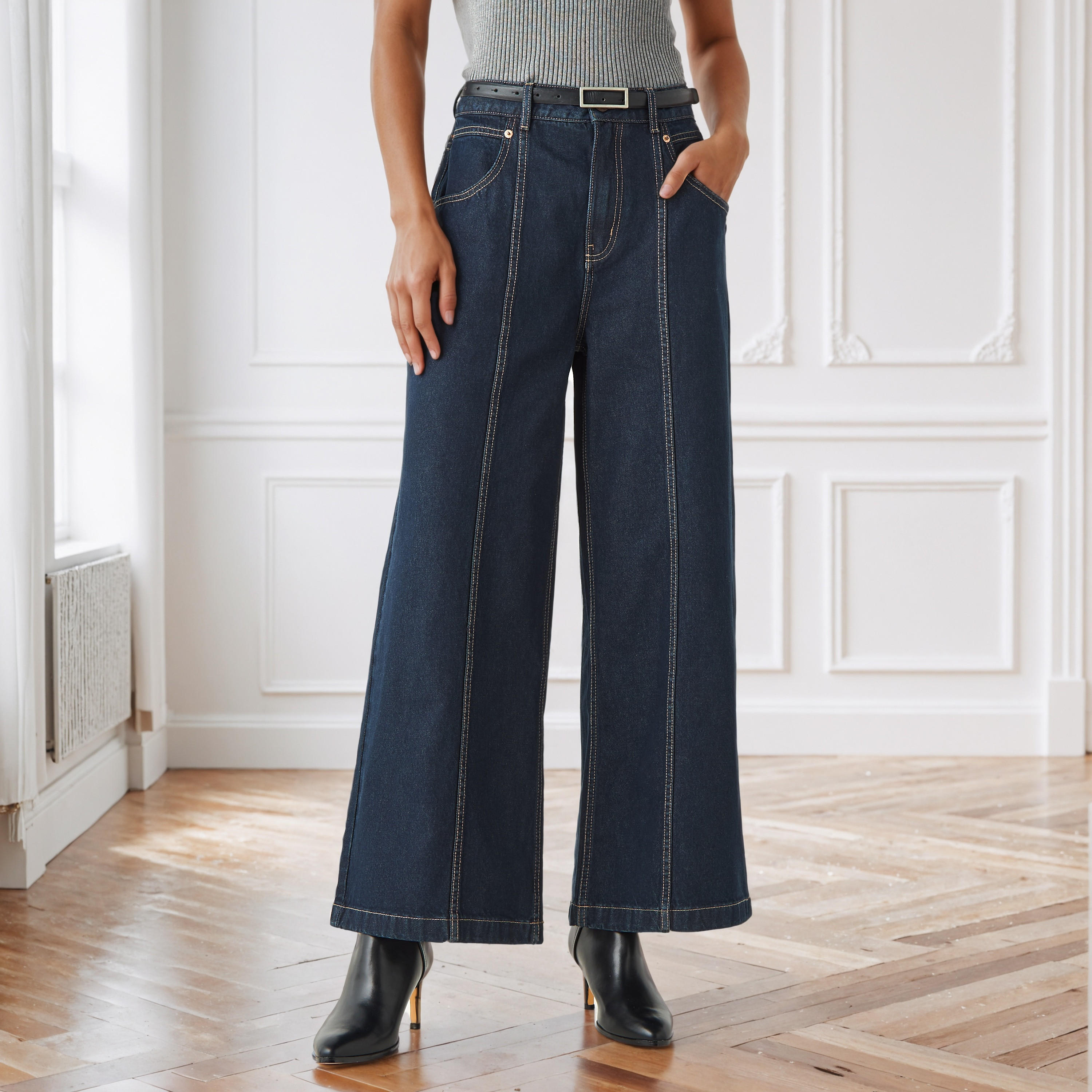 Straight Fit Cotton Jeans-women-clothing-bottoms-jeans-image-1