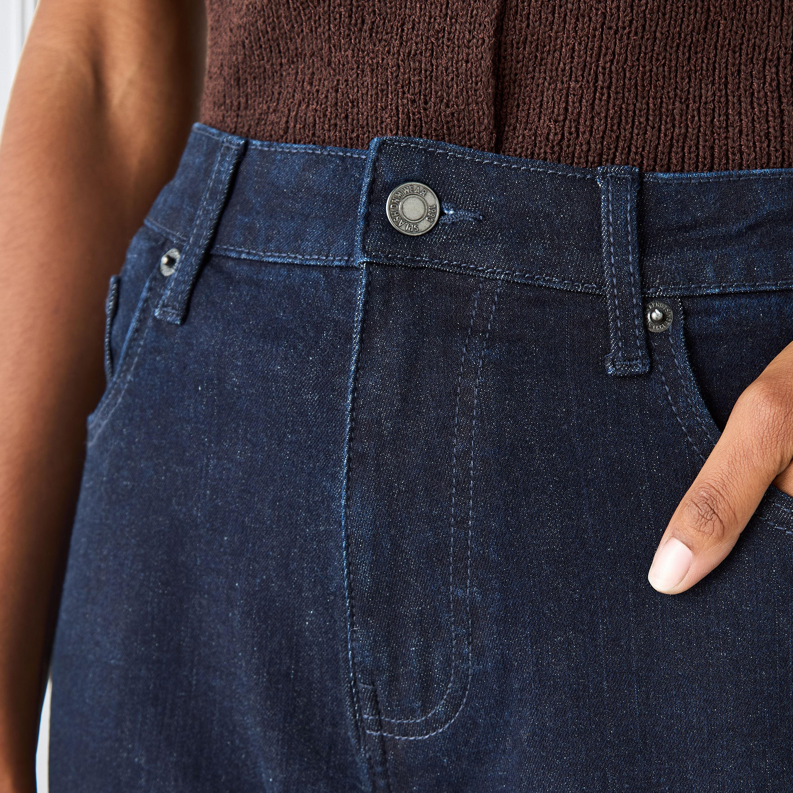 Flared High-Rise Cotton Jeans with Pockets-women-clothing-bottoms-jeans-image-4