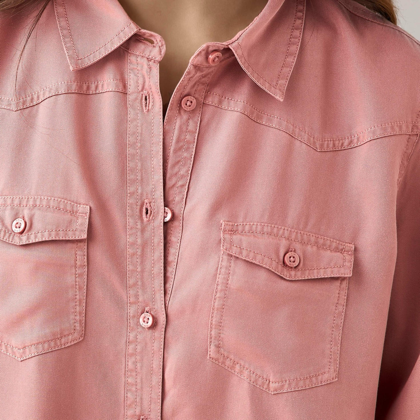 Regular Fit Tencel Denim Shirt with Pockets-women-clothing-shirtsandblouses-shirts-image-6