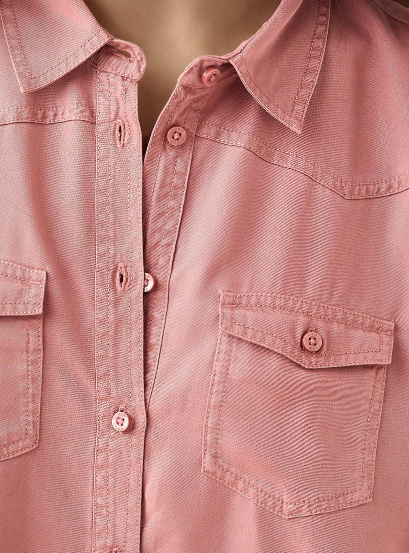 Regular Fit Tencel Denim Shirt with Pockets-women-clothing-shirtsandblouses-shirts-image-6