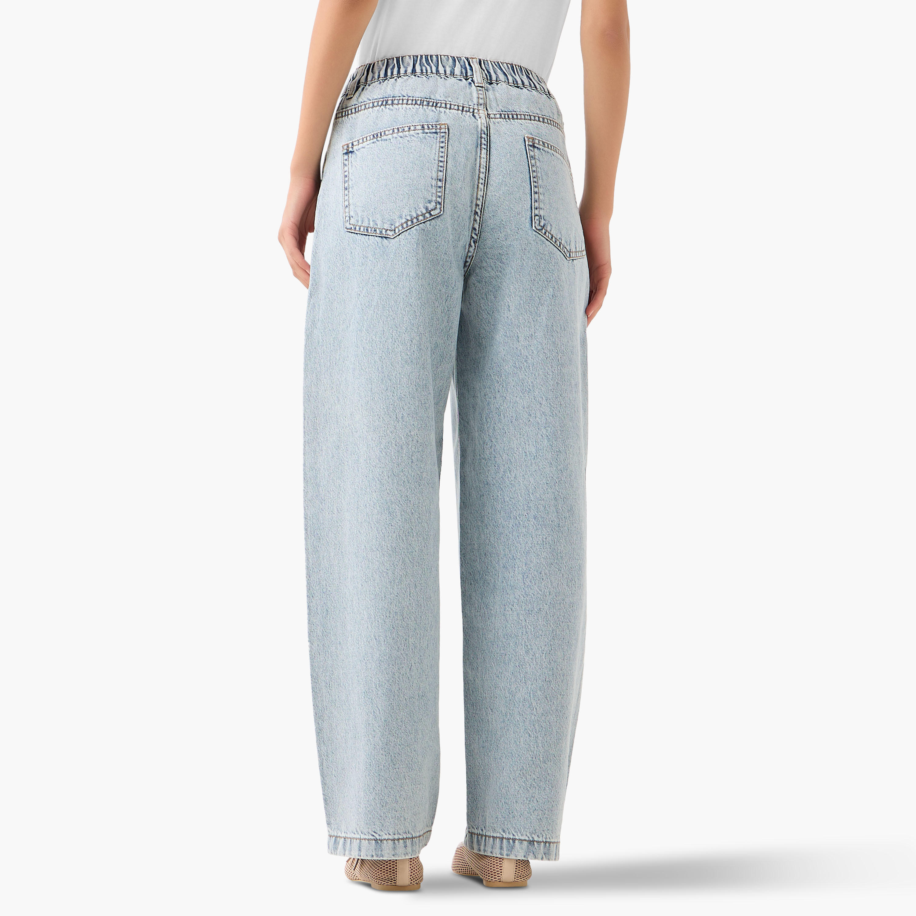 Flexi Waist Wide Leg Jeans Cotton-women-clothing-bottoms-jeans-image-3