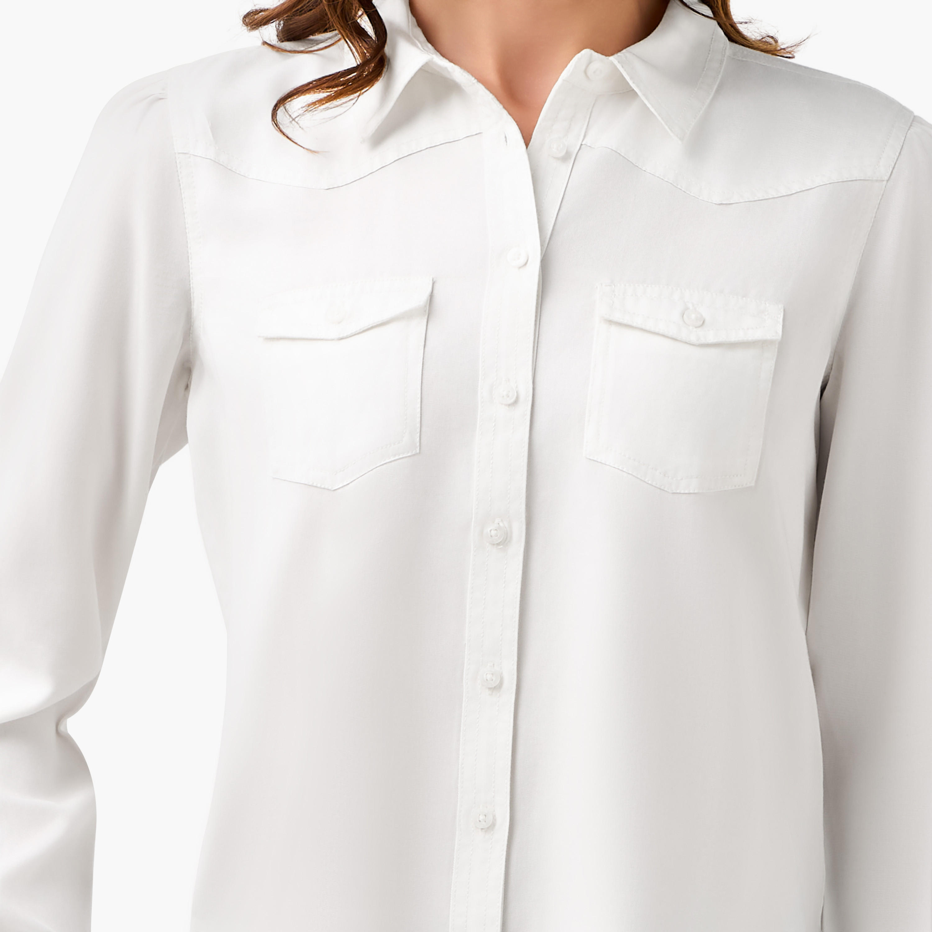 قميص دينم ليوسيل بقصّة عادية مع جيوب-women-clothing-shirtsandblouses-shirts-image-6