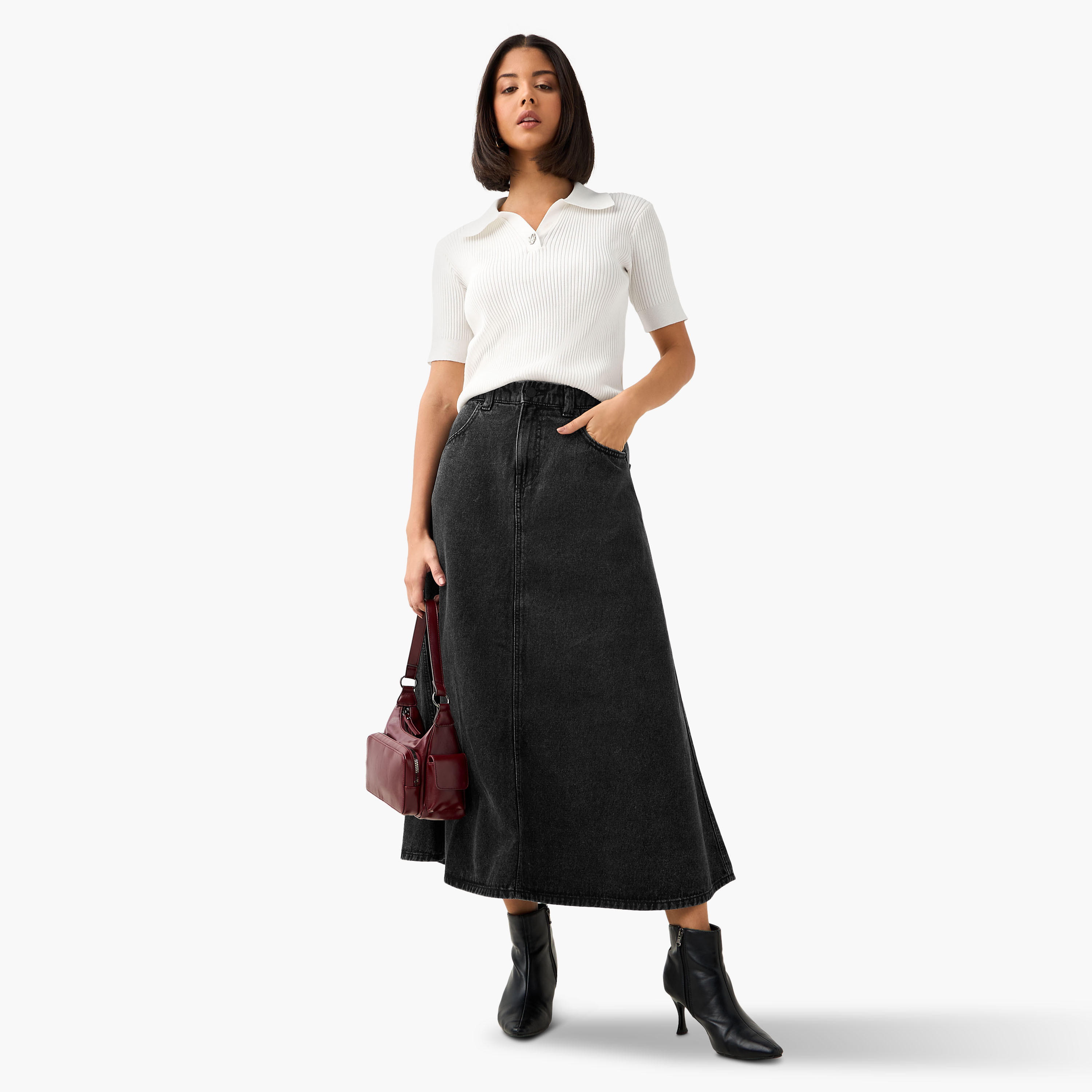 A-Line Denim Midi Skirt with Pockets-women-clothing-bottoms-skirts-image-2