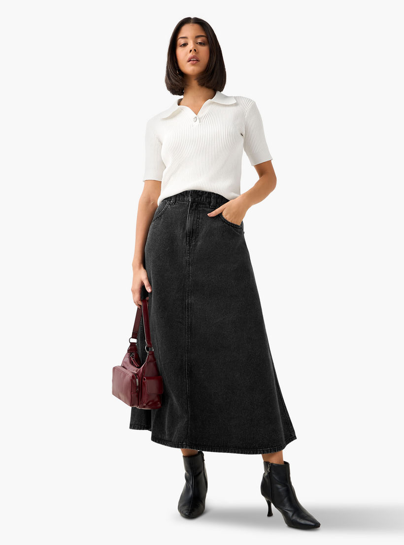 A-Line Denim Midi Skirt with Pockets-women-clothing-bottoms-skirts-image-2