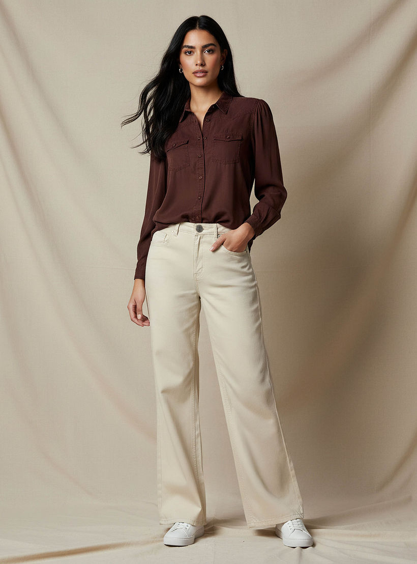 بنطلون جينز بساق واسعة وجيوب-women-clothing-bottoms-jeans-image-4