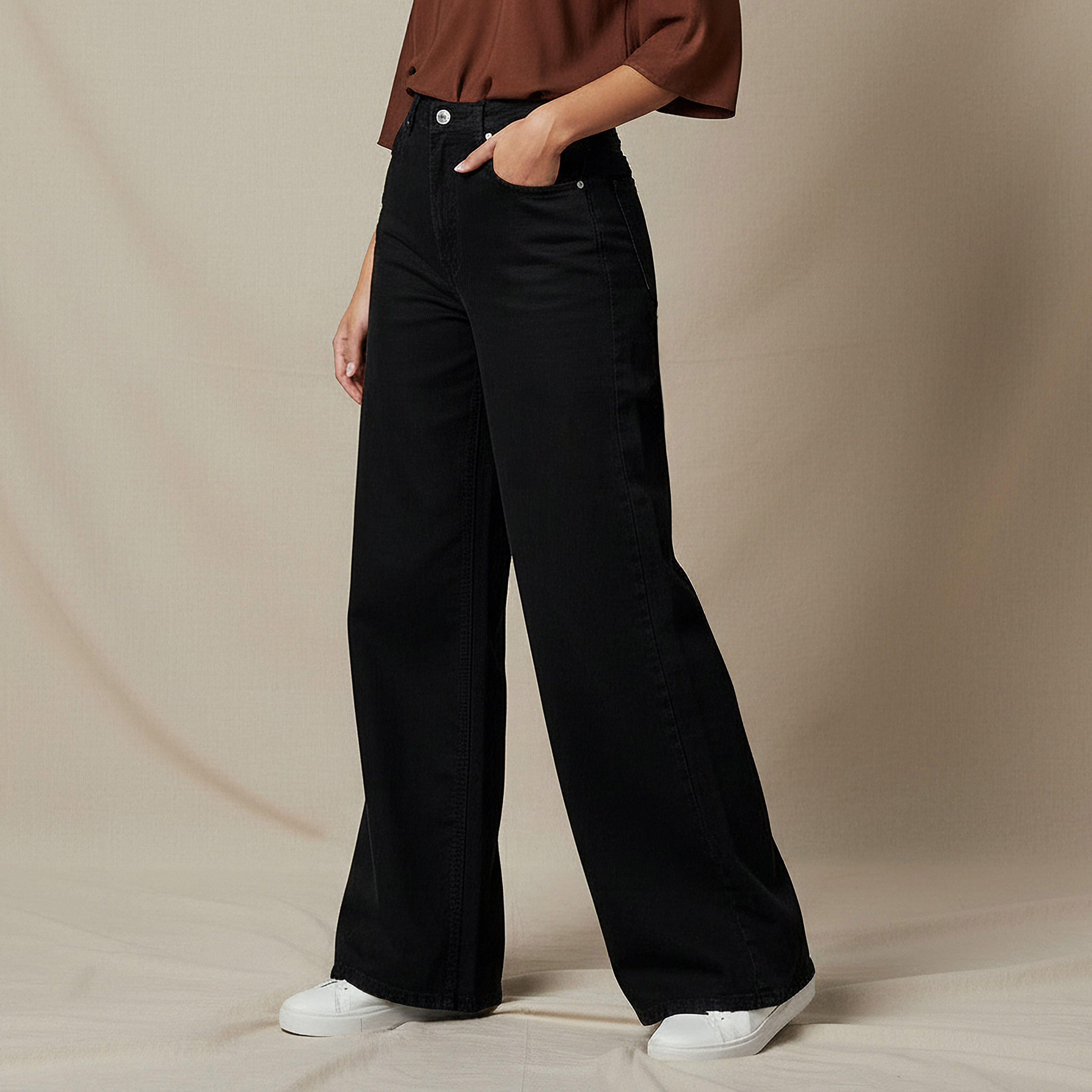 Wide Leg Jeans with Pockets-women-clothing-bottoms-jeans-image-1