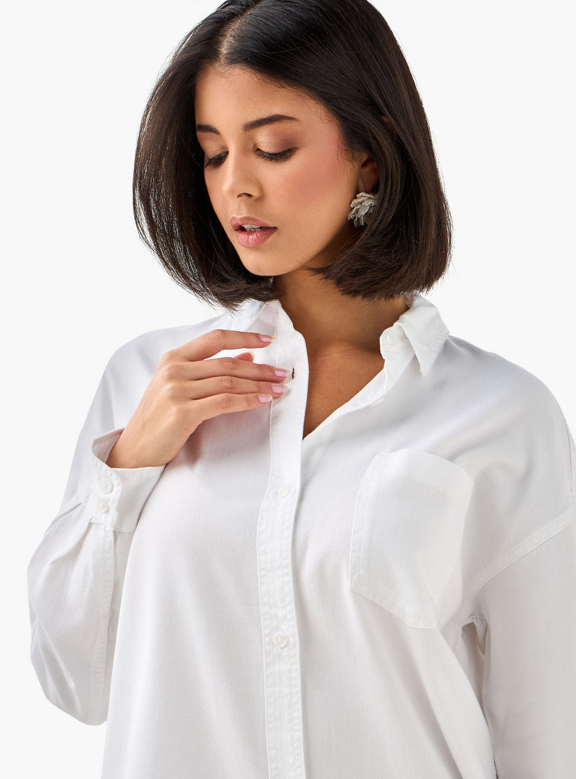 Longline Shirt with Chest Pocket-women-clothing-shirtsandblouses-shirts-image-6