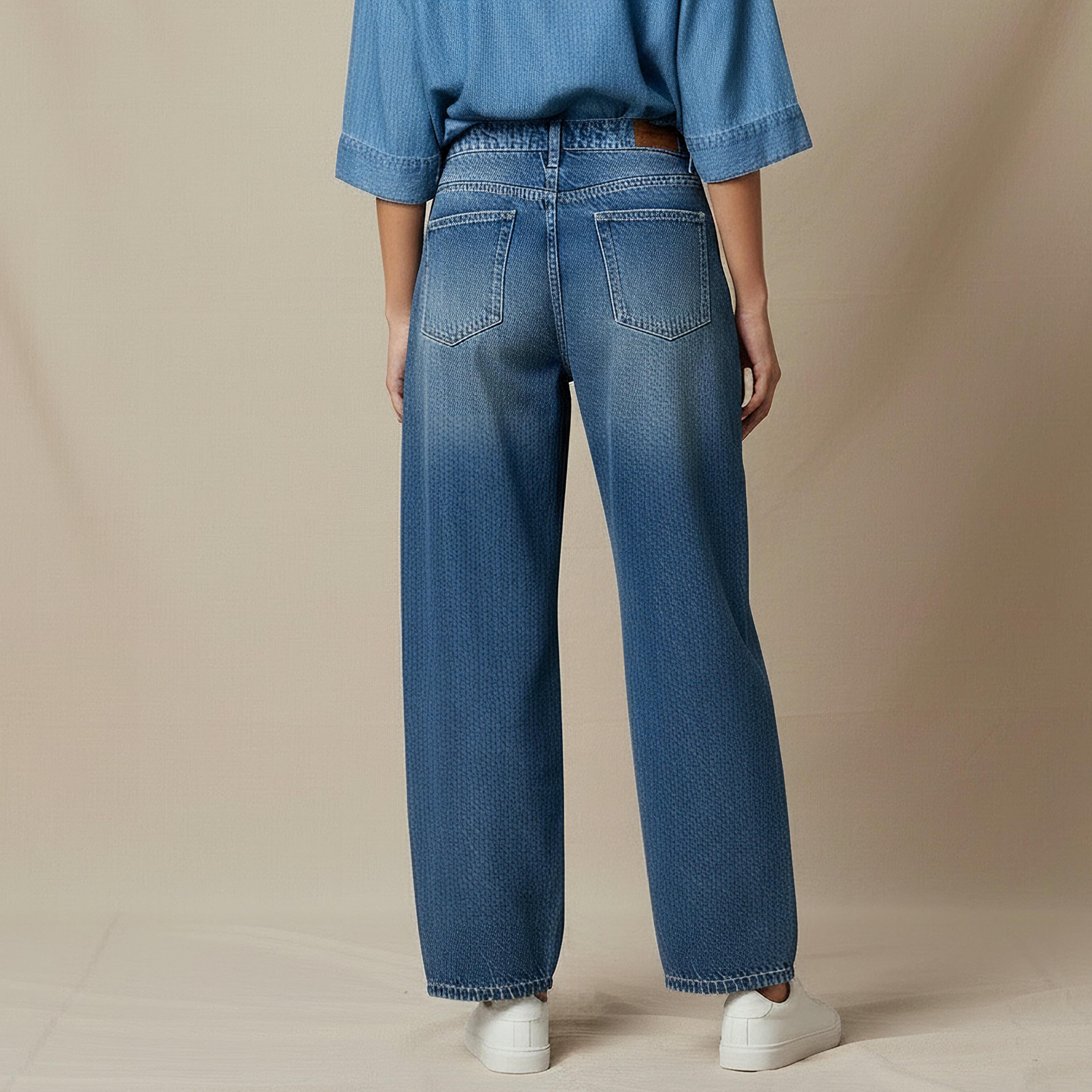 جينز بقصة مريحة وخصر متوسط-women-clothing-bottoms-jeans-image-3