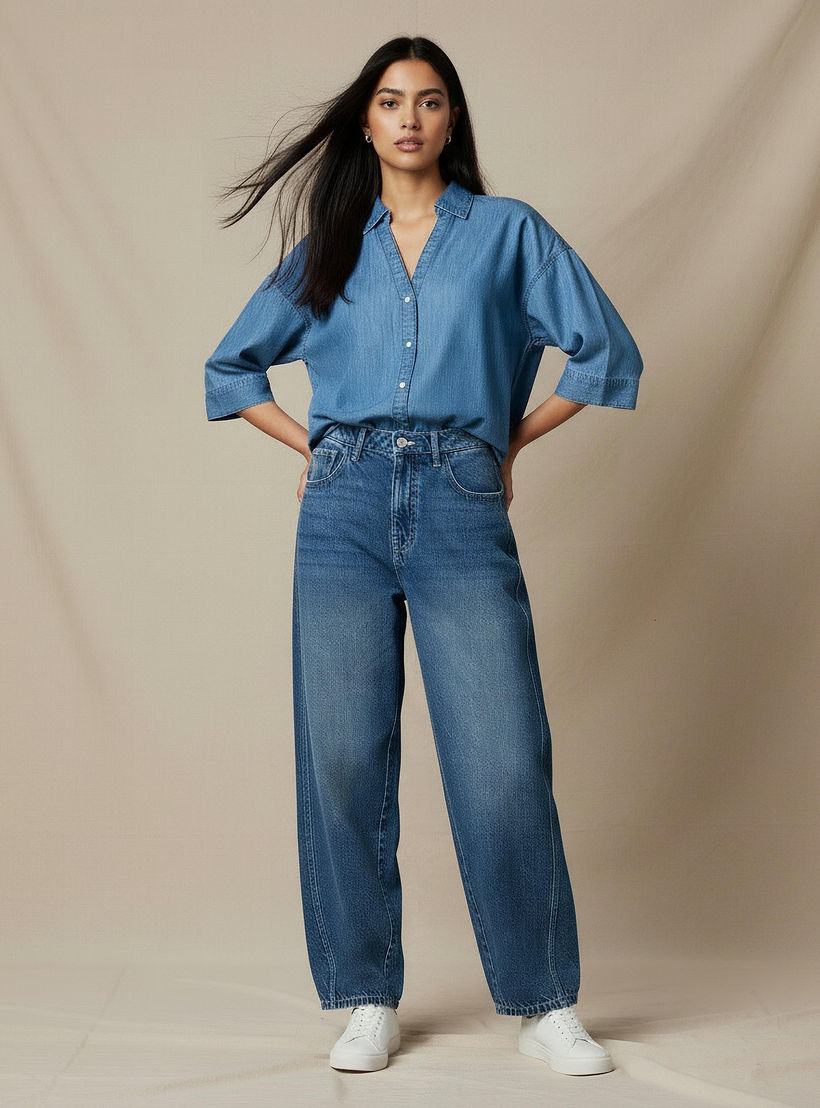 جينز بقصة مريحة وخصر متوسط-women-clothing-bottoms-jeans-image-5