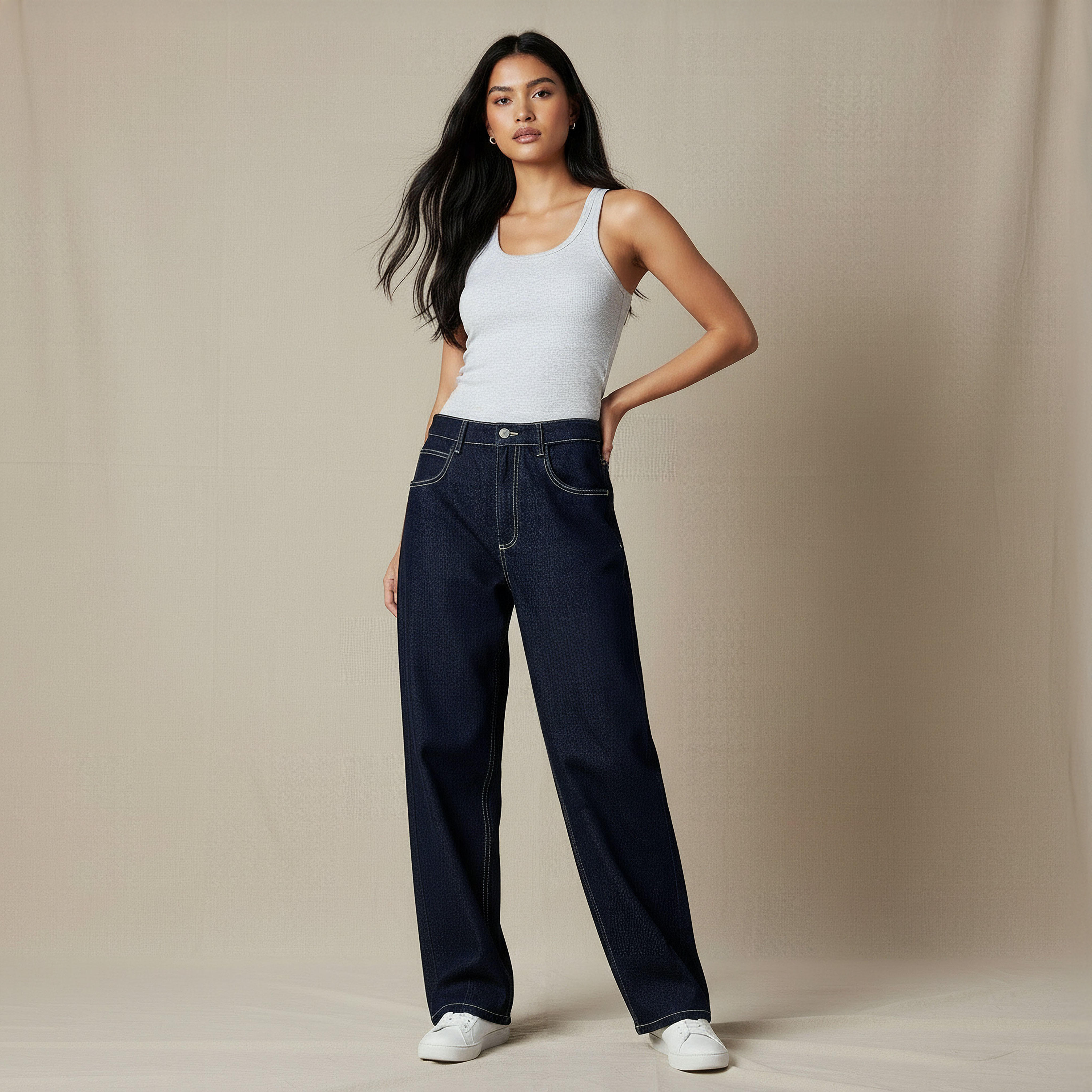 Skater Fit Jeans with Pockets-women-clothing-bottoms-jeans-image-2