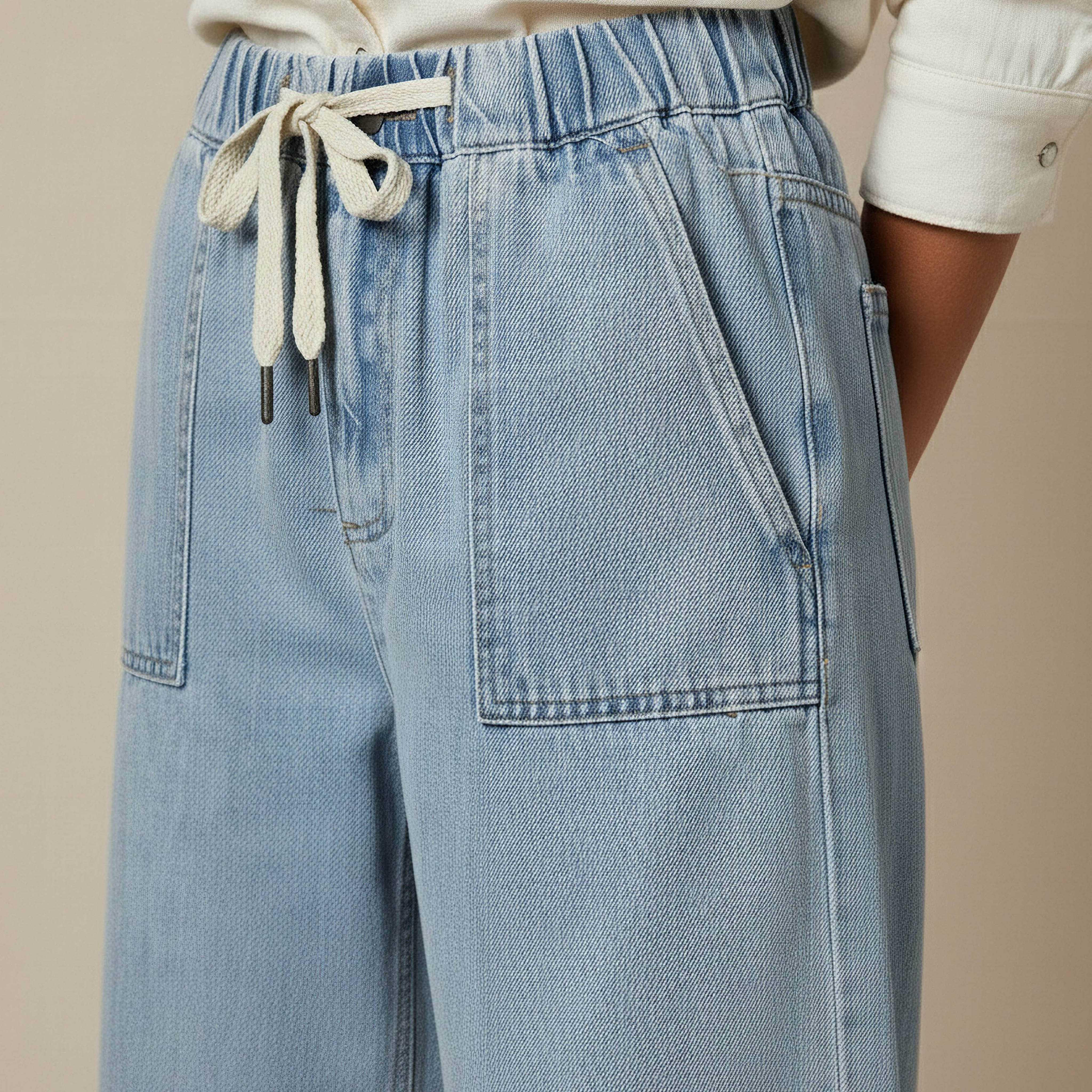 بتطلون جينز بقصة كاربنتر مع جيوب-women-clothing-bottoms-jeans-image-1