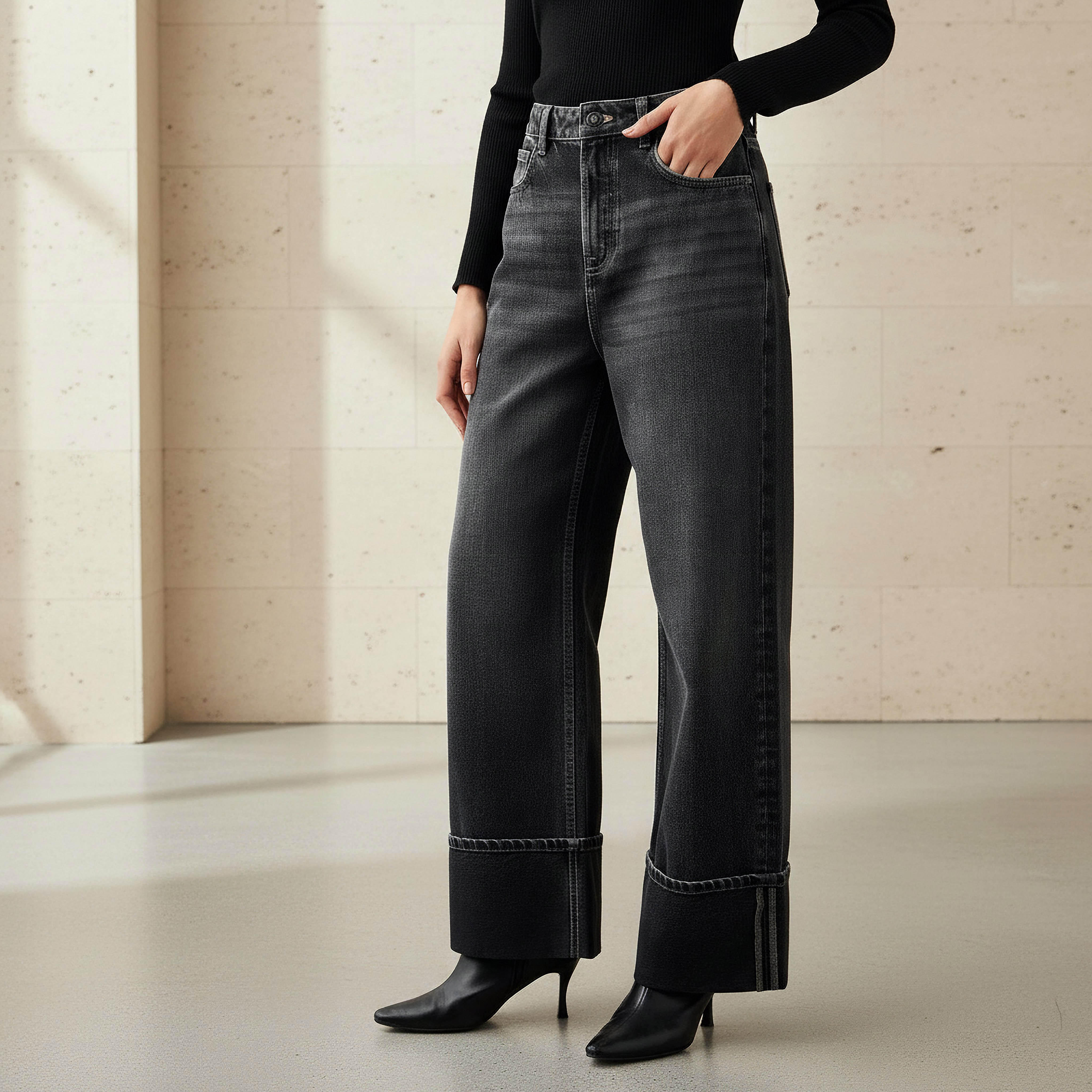 بنطلون جينز بحواف مطوية-women-clothing-bottoms-jeans-image-5
