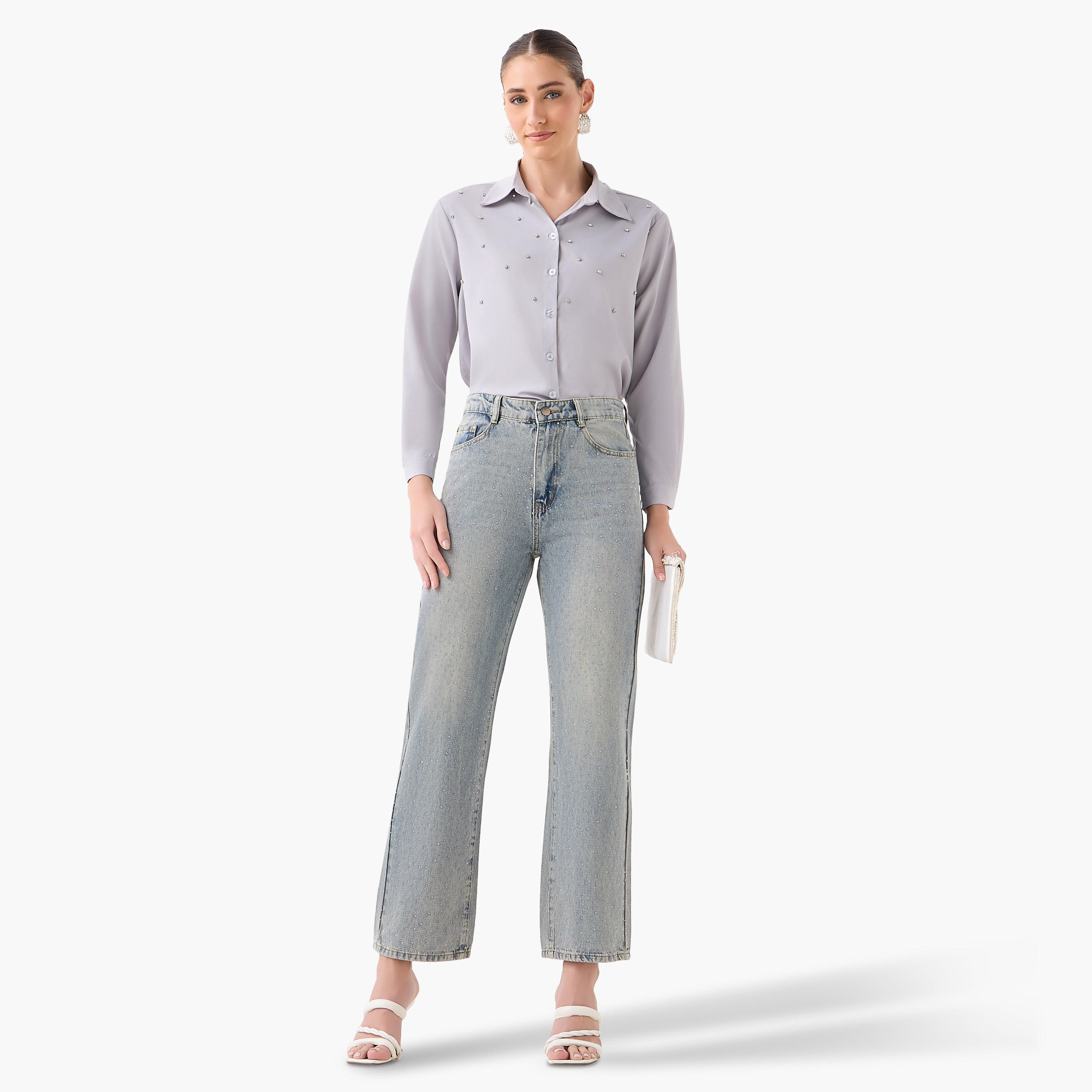 بنطلون جينز بخصر مرتفع وتزيينات-women-clothing-bottoms-jeans-image-5