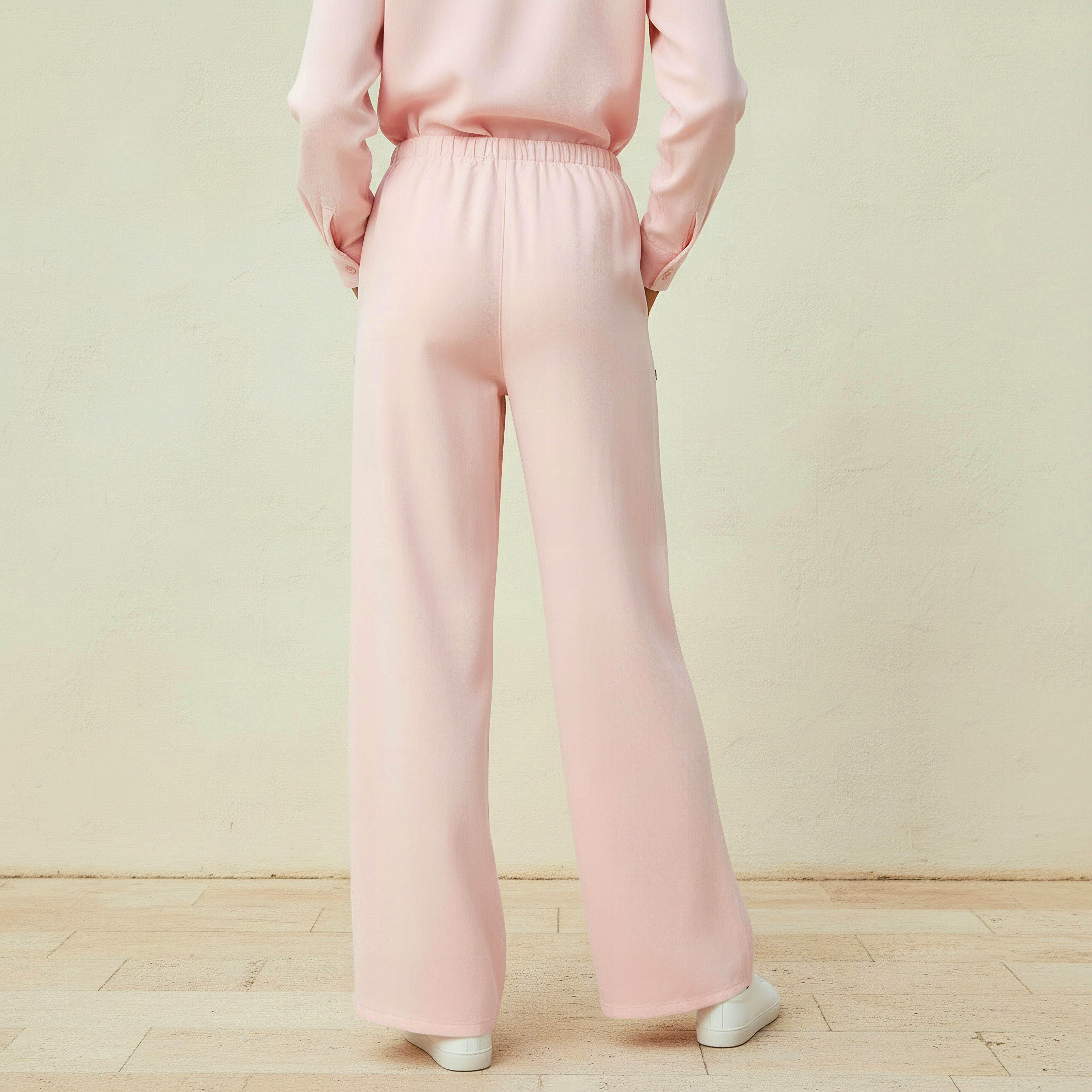Wide Leg Pants with Elasticated Waist-women-clothing-bottoms-trousers-image-4