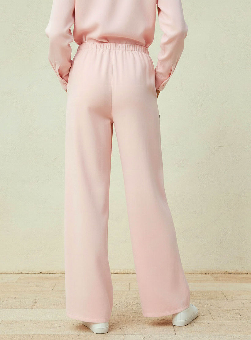 Wide Leg Pants with Elasticated Waist-women-clothing-bottoms-trousers-image-4
