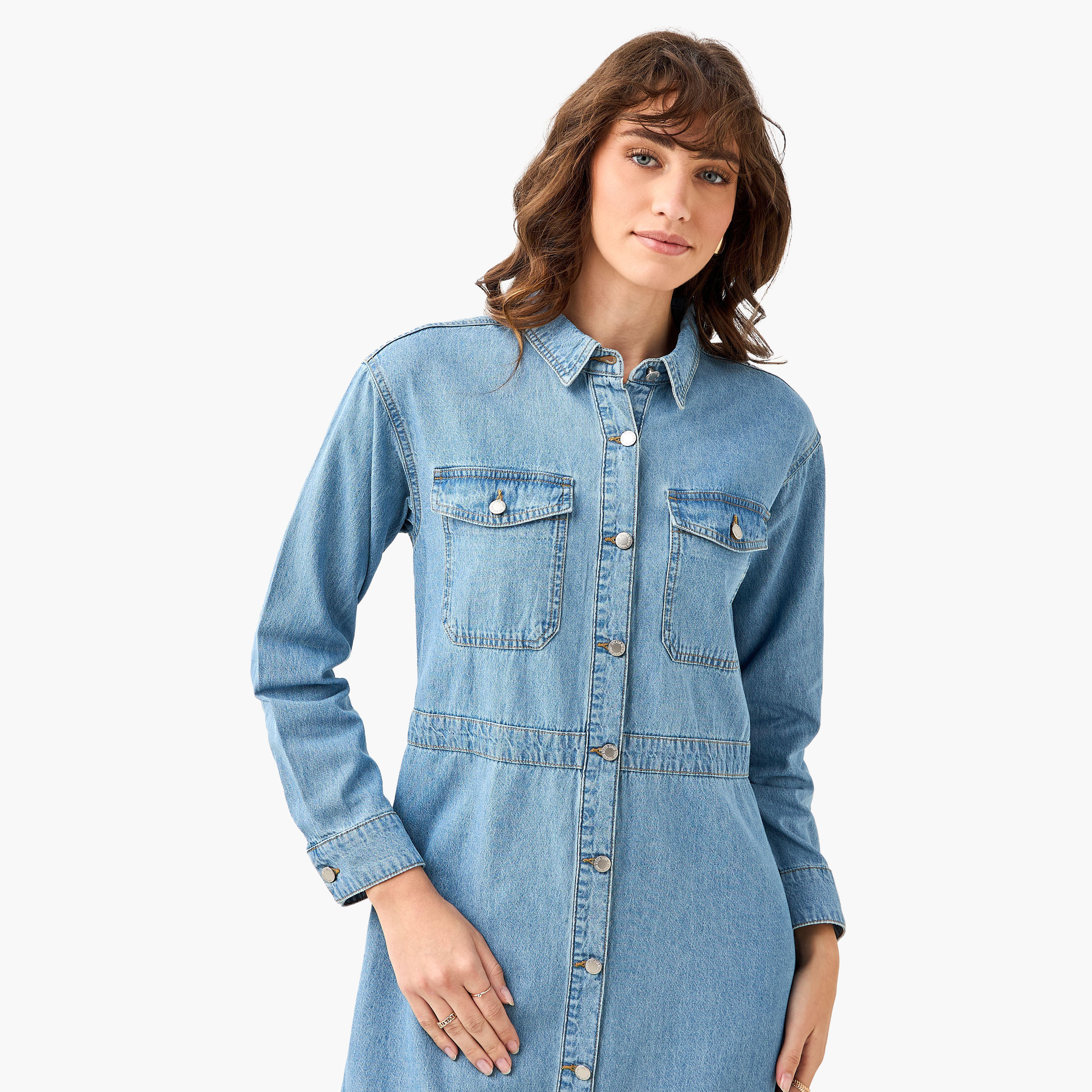 فستان قميص دينم ميدي-women-clothing-dresses-image-5