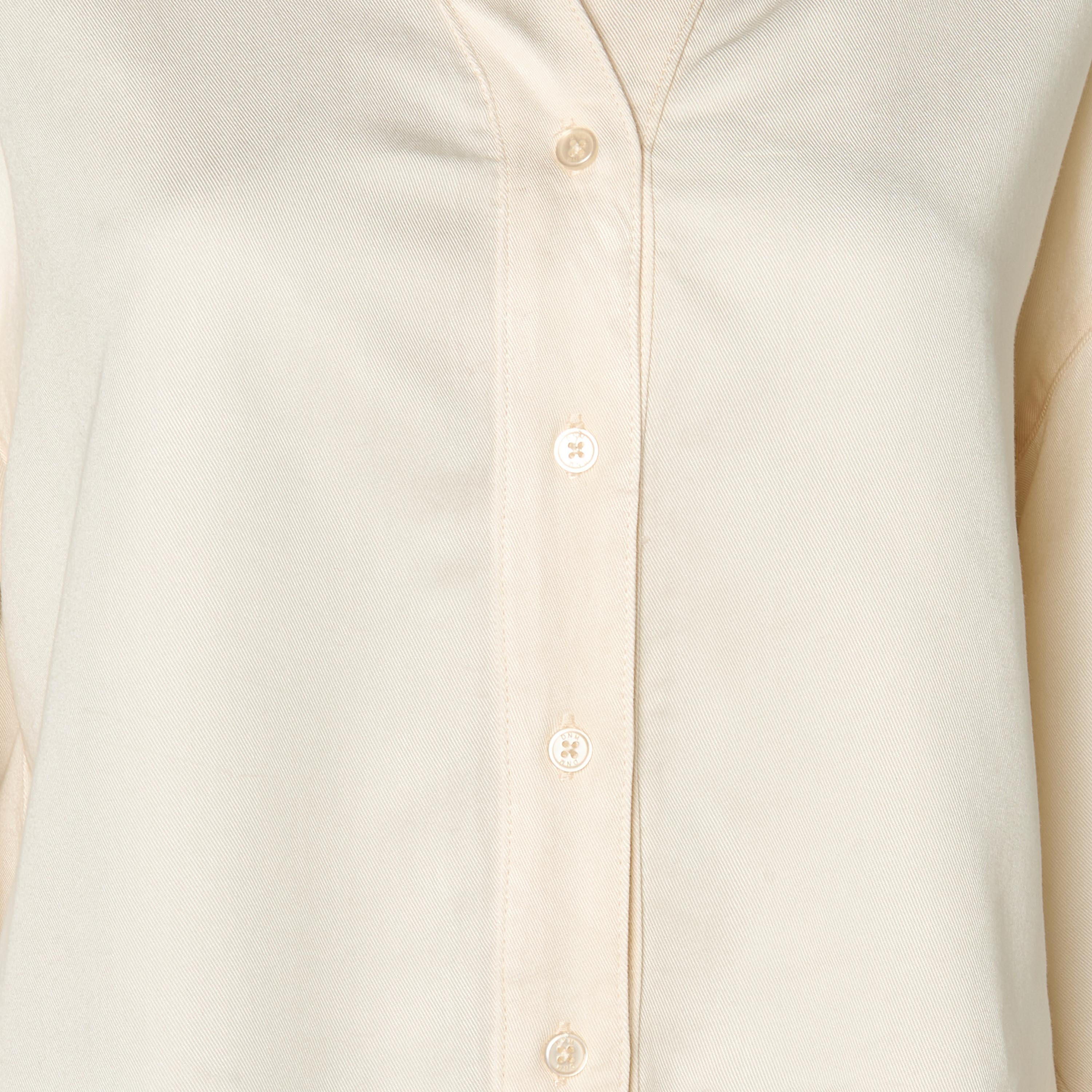 قميص دينم قطن بأكمام 3/4-women-clothing-shirtsandblouses-shirts-image-2
