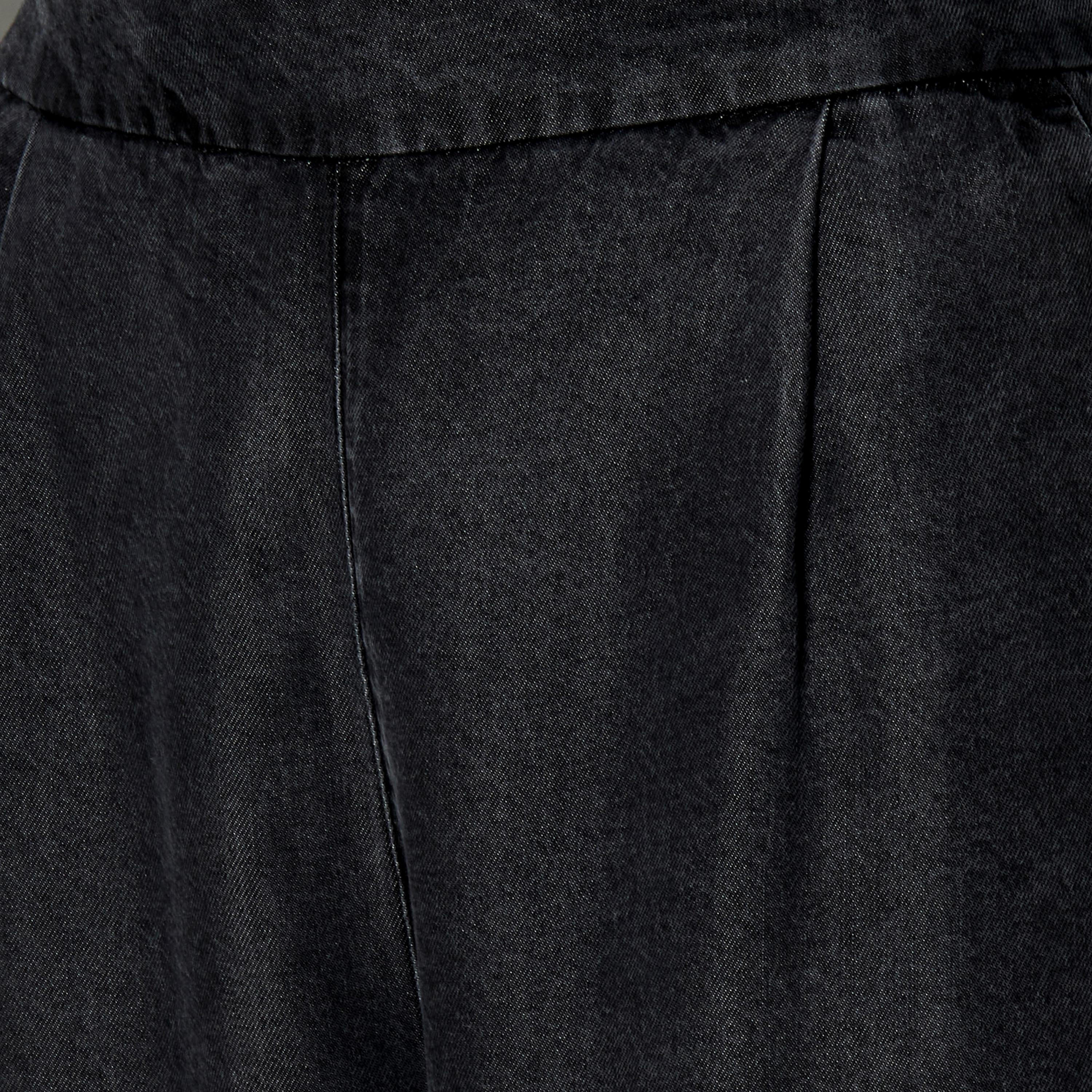 Wide Leg High-Rise Trousers with Elasticated Waistband-women-clothing-bottoms-trousers-image-2