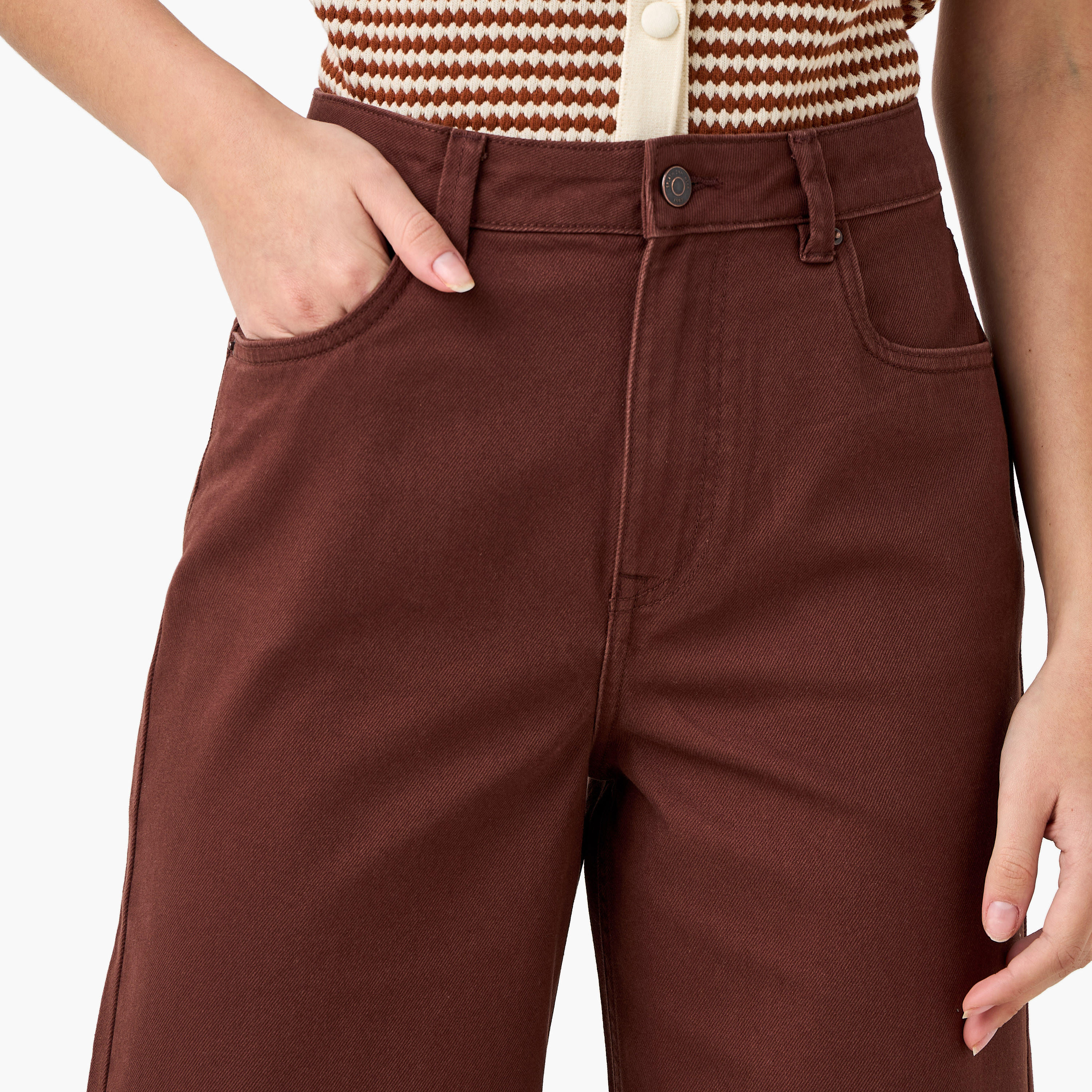 بنطلون جينز قطن واسع الساقين وقصير بخصر عالٍ-women-clothing-bottoms-jeans-image-3