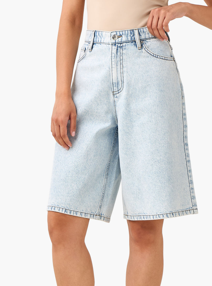 شورت برمودا قطن بخصر متوسط بجيوب-women-clothing-bottoms-shorts-image-5
