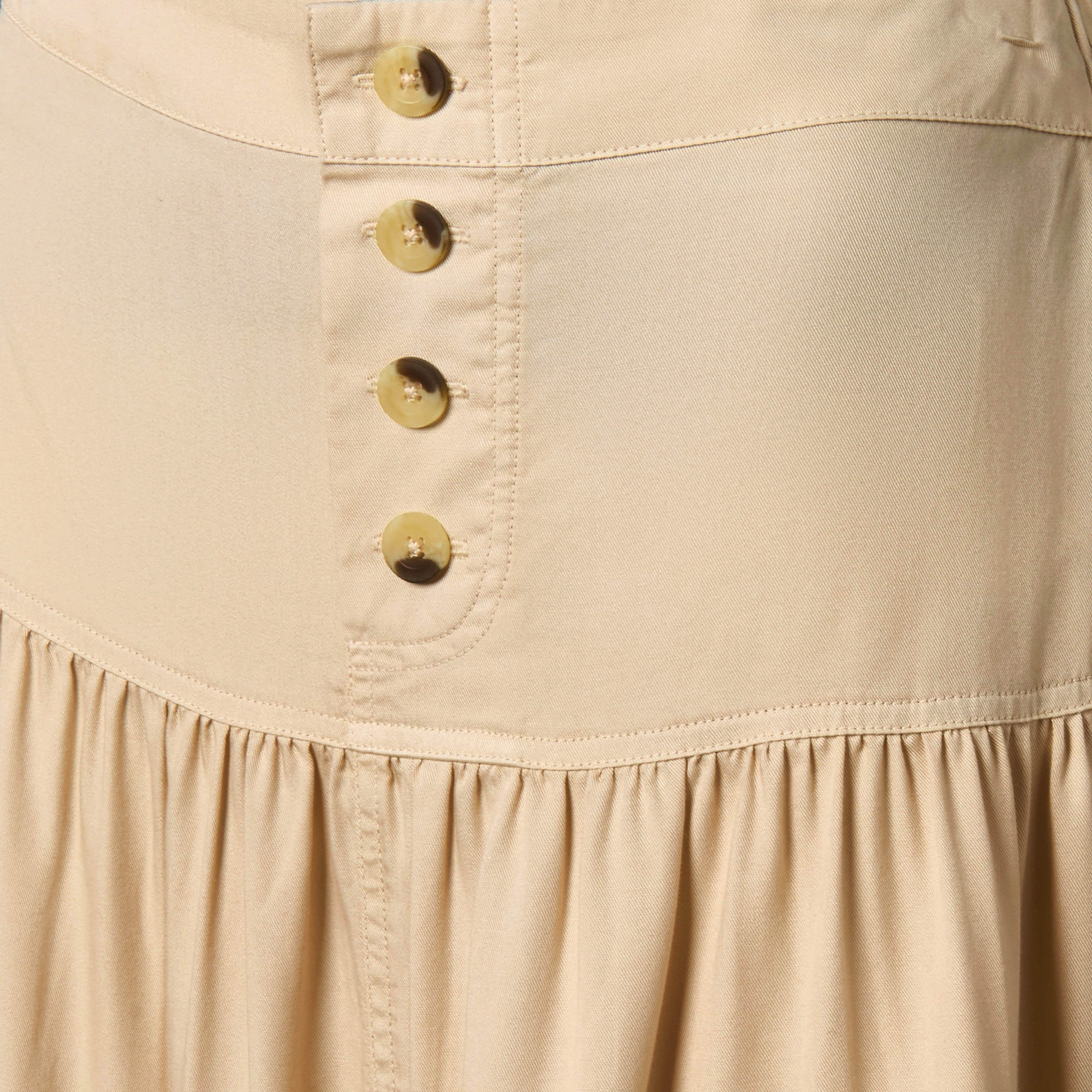 Maxi Length Cotton Tiered Skirt with Button Detail-women-clothing-bottoms-skirts-image-2