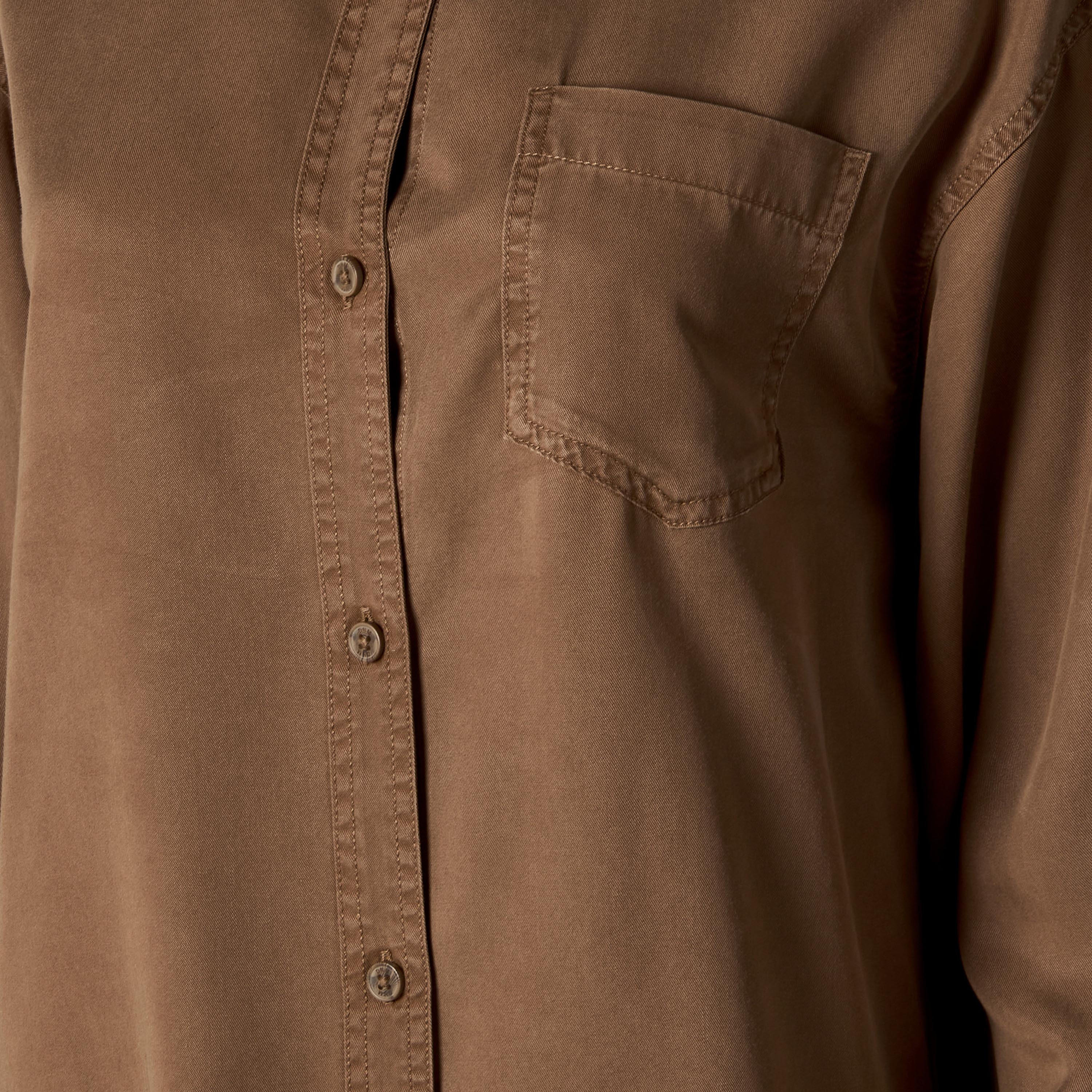 قميص تينسل طويل بجيب على الصدر-women-clothing-shirtsandblouses-shirts-image-4
