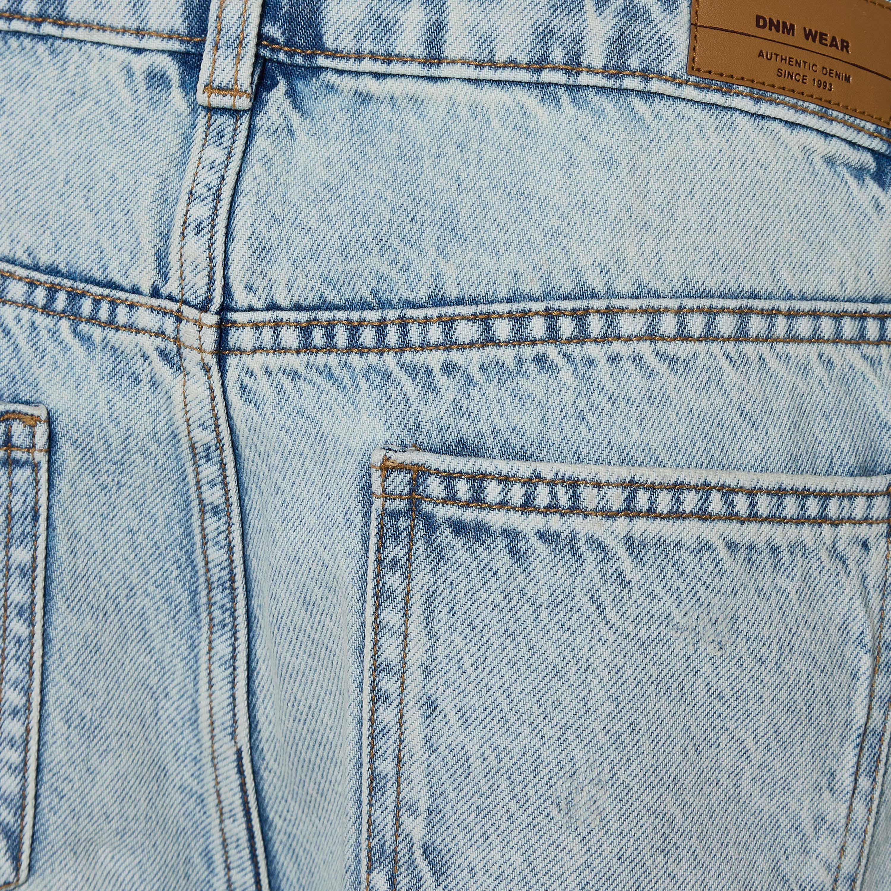 بنطلون جينز بخصر متوسط الارتفاع بزينة ممزقة قطن-women-clothing-bottoms-jeans-image-2