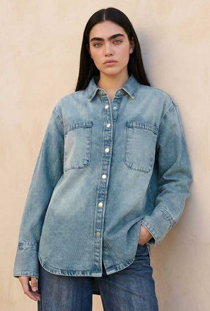 Lee Cooper Cotton Shirt with Pockets-women-image-1