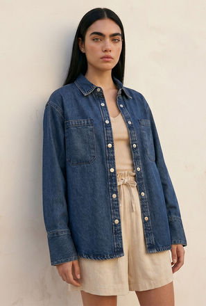 Lee Cooper Cotton Shirt with Pockets-women-image-1