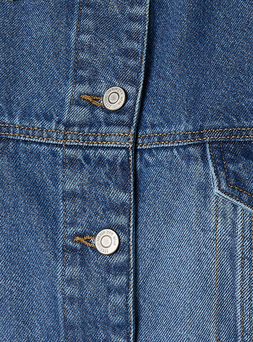 Splash Denim Denim Trucker Jacket with Chest Pockets-women-winterwear-coatsandjackets-jackets-image-2