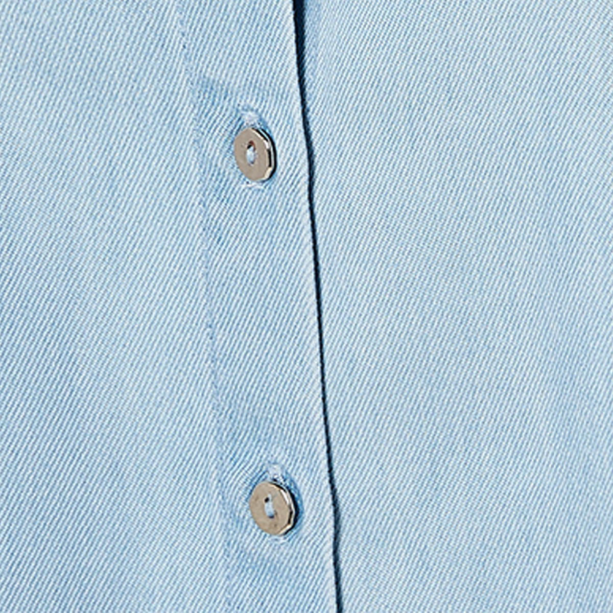 Splash Denim Lyocell Shirt Bishop Sleeves-women-clothing-shirtsandblouses-shirts-image-2