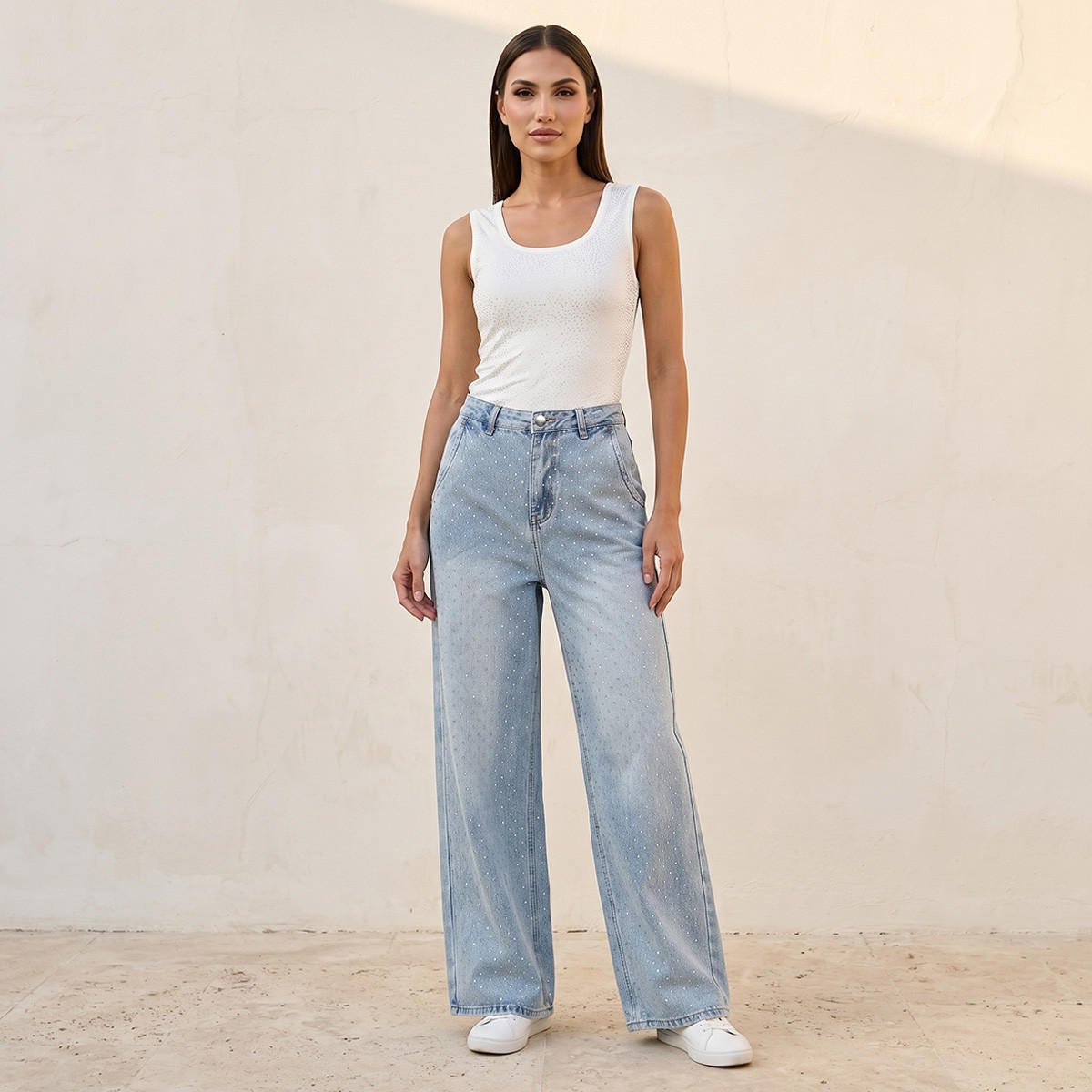 Splash Denim High-Rise Jeans with Embellished Design-women-clothing-bottoms-jeans-image-5