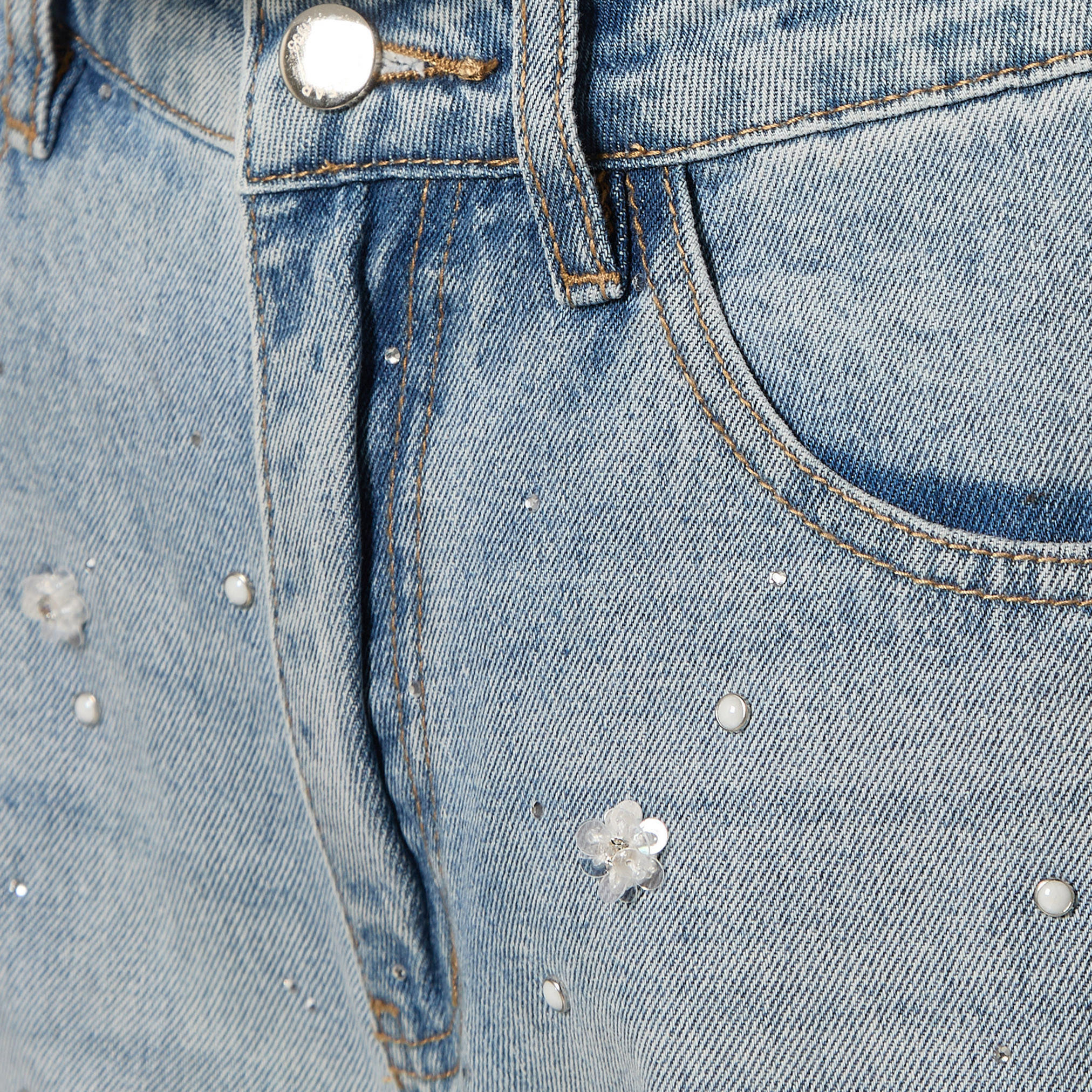 Splash Denim Wide Leg Embellished Jeans-women-clothing-bottoms-jeans-image-2