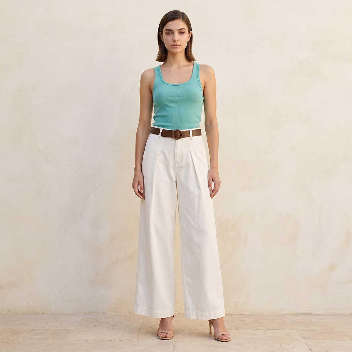 بنطلون جينز واسع الساقين بخصر مرن وحزام من سبلاش دينم-women-clothing-bottoms-jeans-image-3