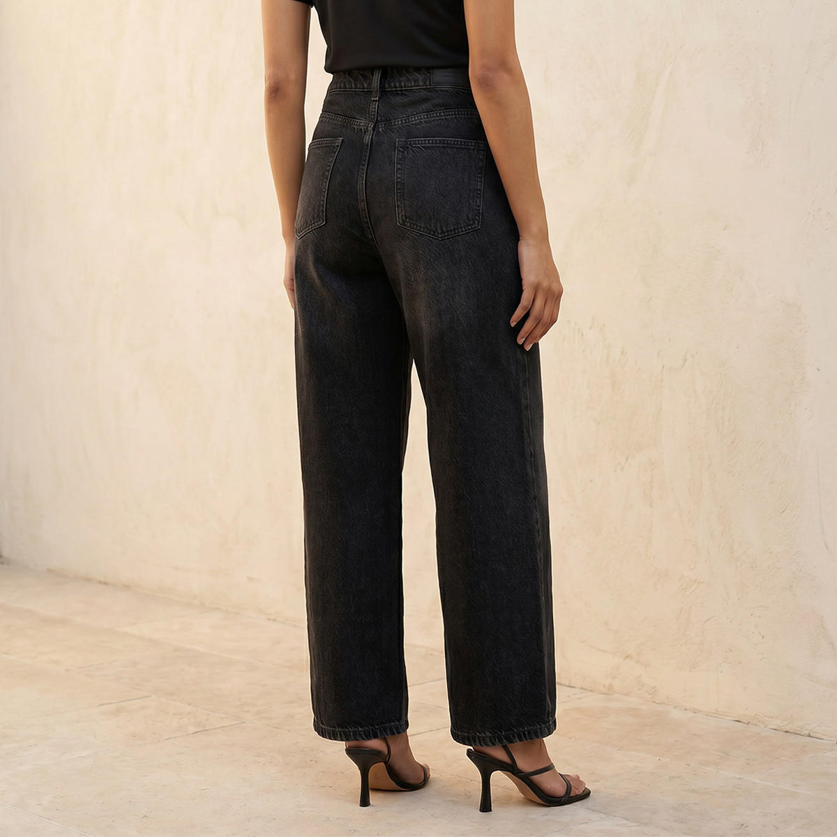 Splash Denim Barrel Fit High Waist Jeans Cotton-women-clothing-bottoms-jeans-image-4