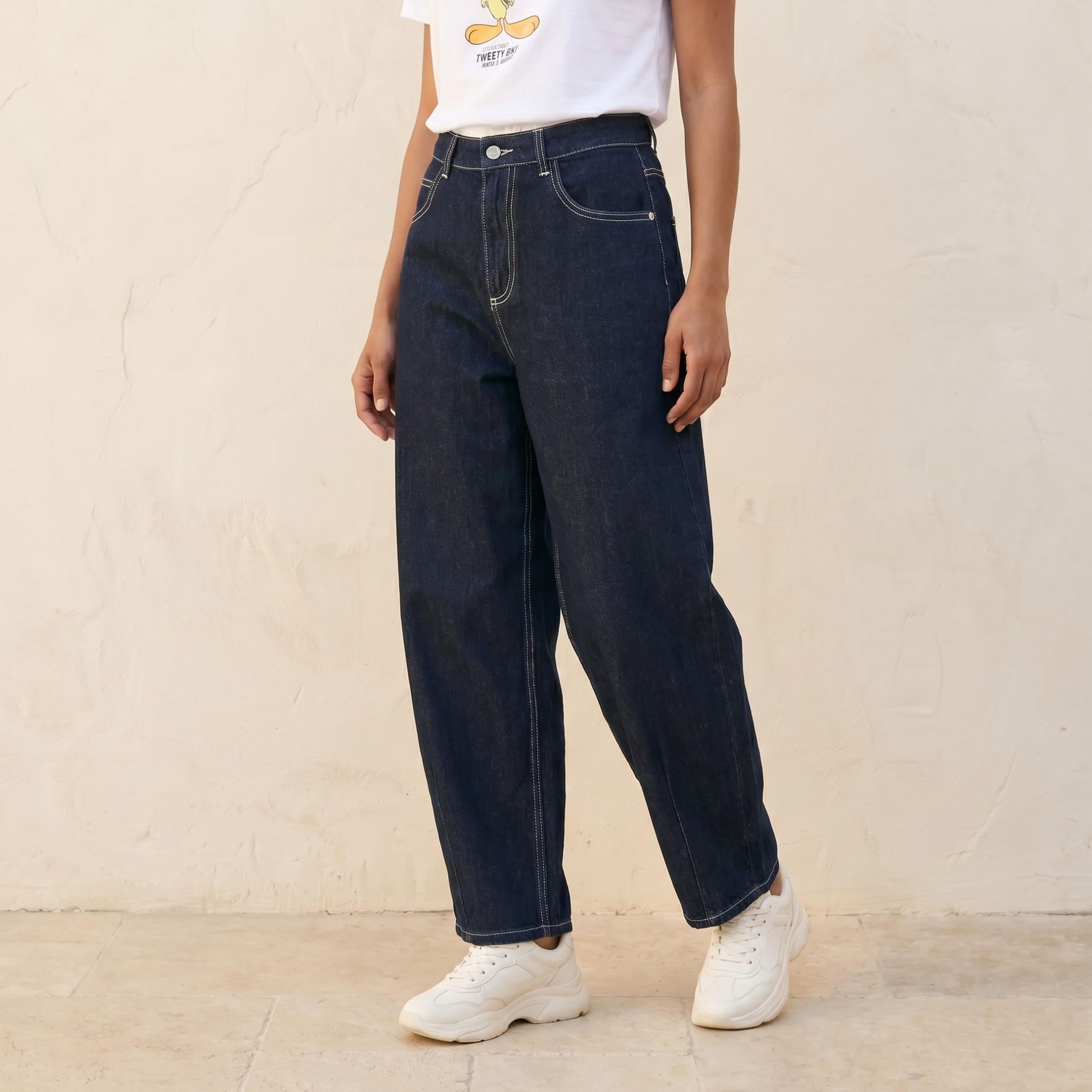Splash Denim Barrel Fit Jeans-women-clothing-bottoms-jeans-image-1