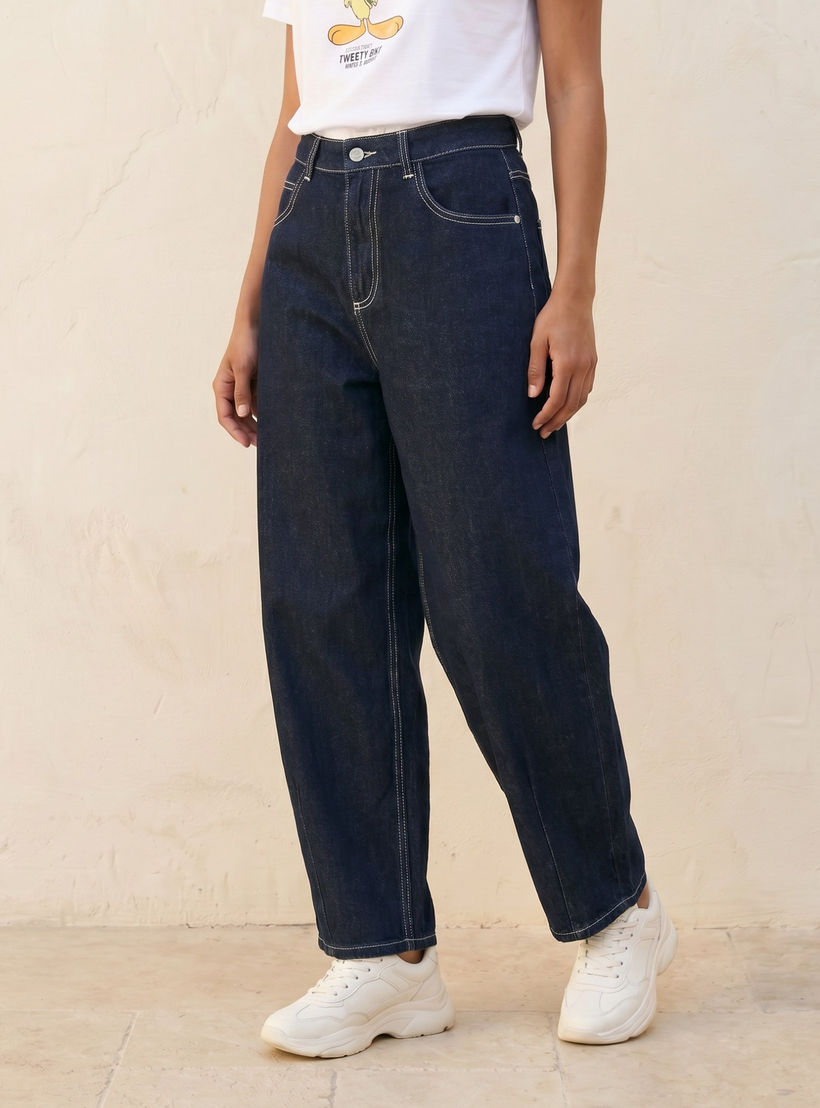 Splash Denim Barrel Fit Jeans-women-clothing-bottoms-jeans-image-1