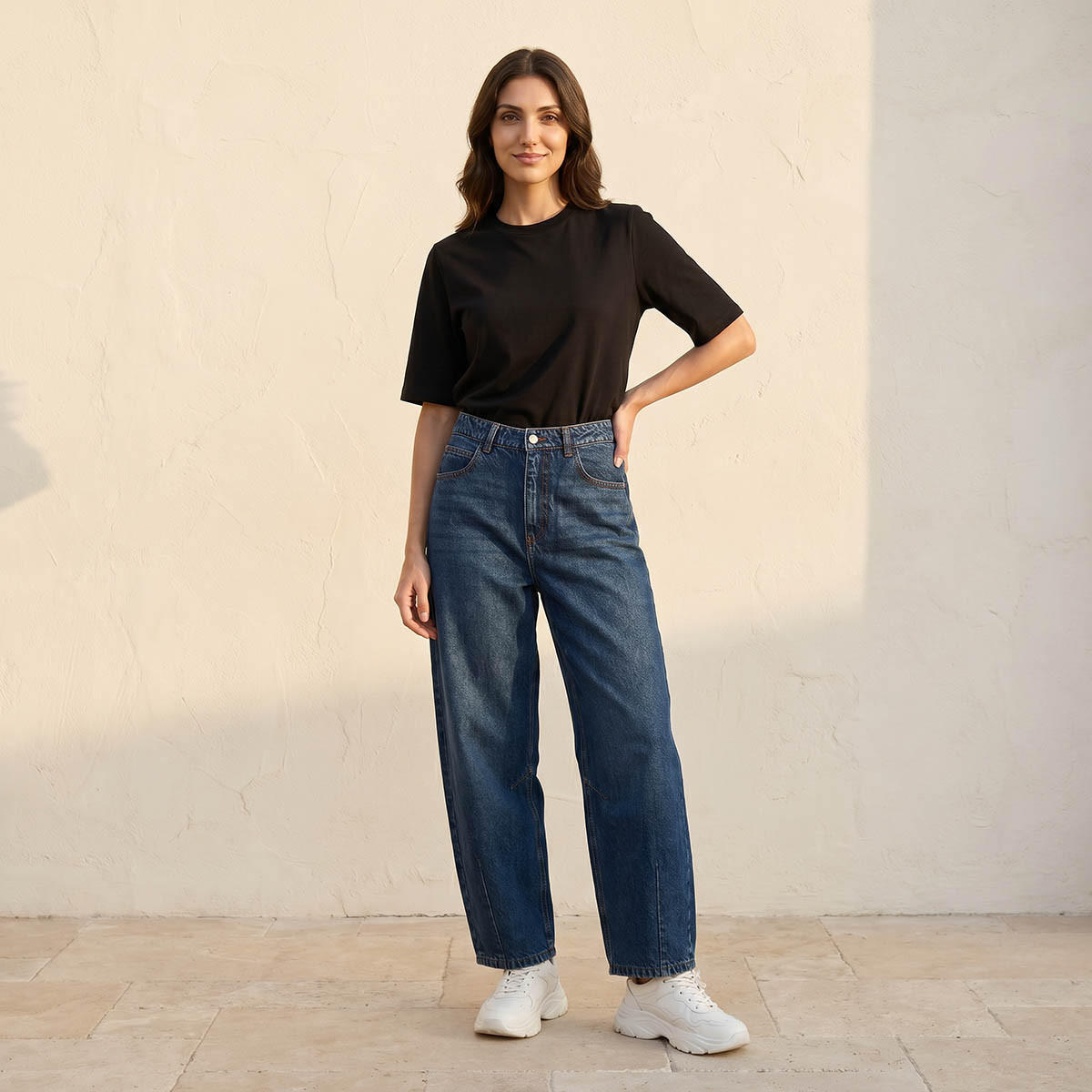 بنطلون جينز بقصة برميل من سبلاش دينم-women-clothing-bottoms-jeans-image-3