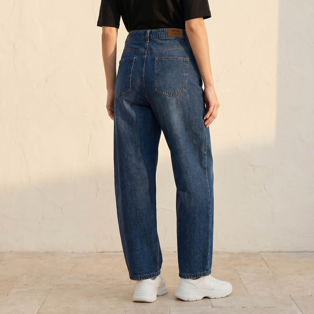 بنطلون جينز بقصة برميل من سبلاش دينم-women-clothing-bottoms-jeans-image-4