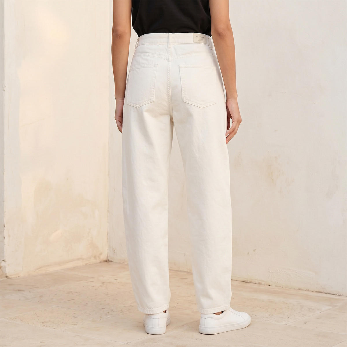Splash Denim Barrel Fit Button Closure Cotton Twisted Seam Jeans-women-clothing-bottoms-jeans-image-4