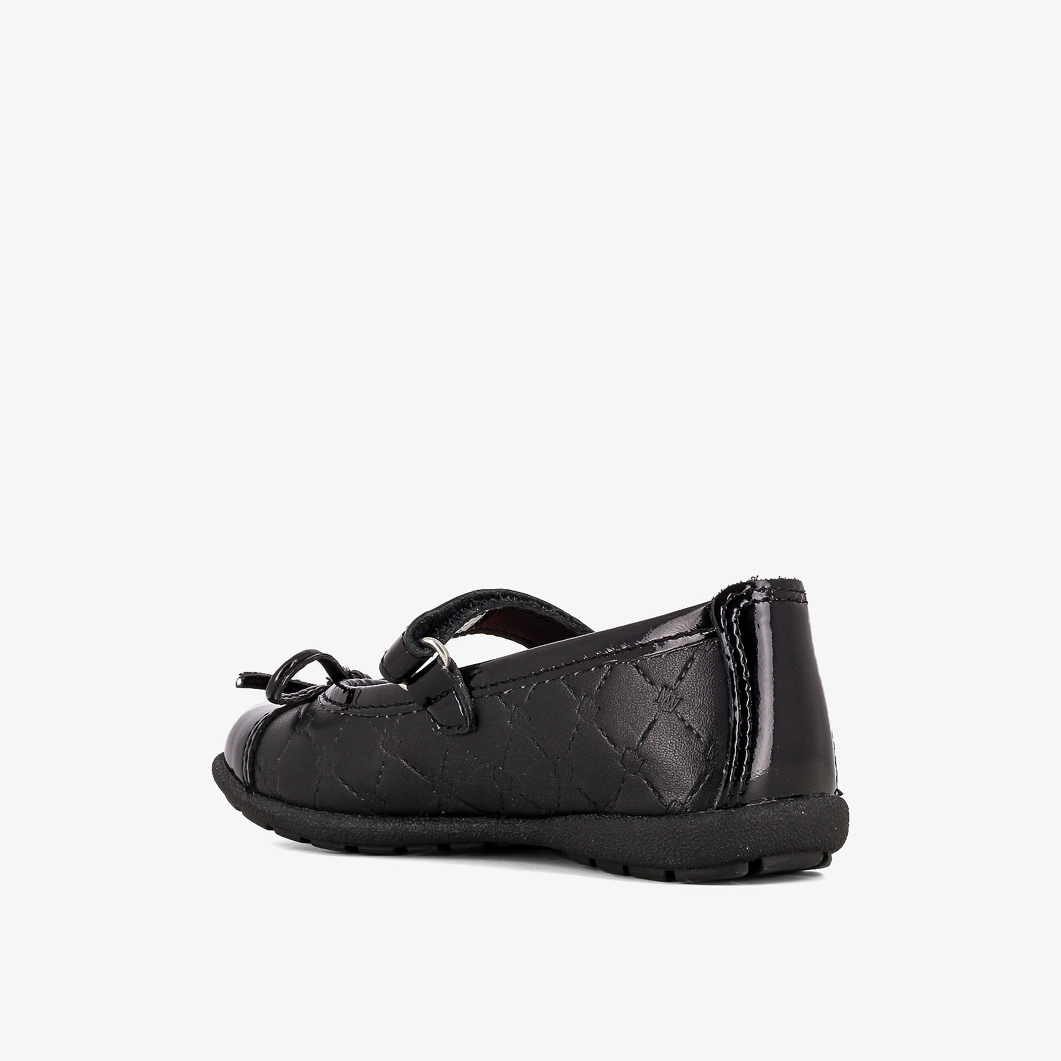 Pablosky Girls' Bow Accent Leather School Shoes with Hook and Loop Closure-girls-shoes-maryjanes-image-4