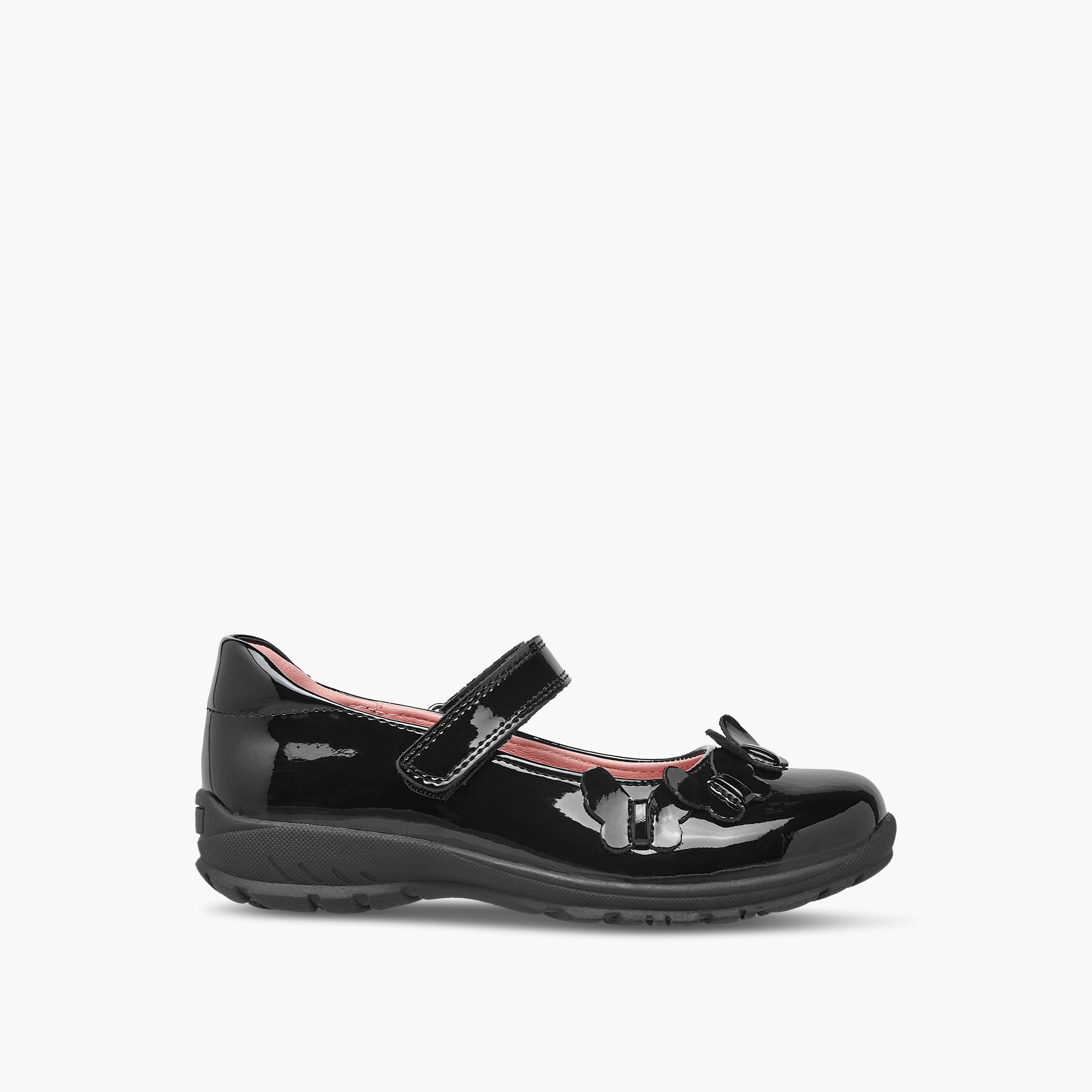 Juniors Butterfly Accent Mary Jane School Shoes with Hook and Loop Closure-girls-shoes-schoolshoes-image-3