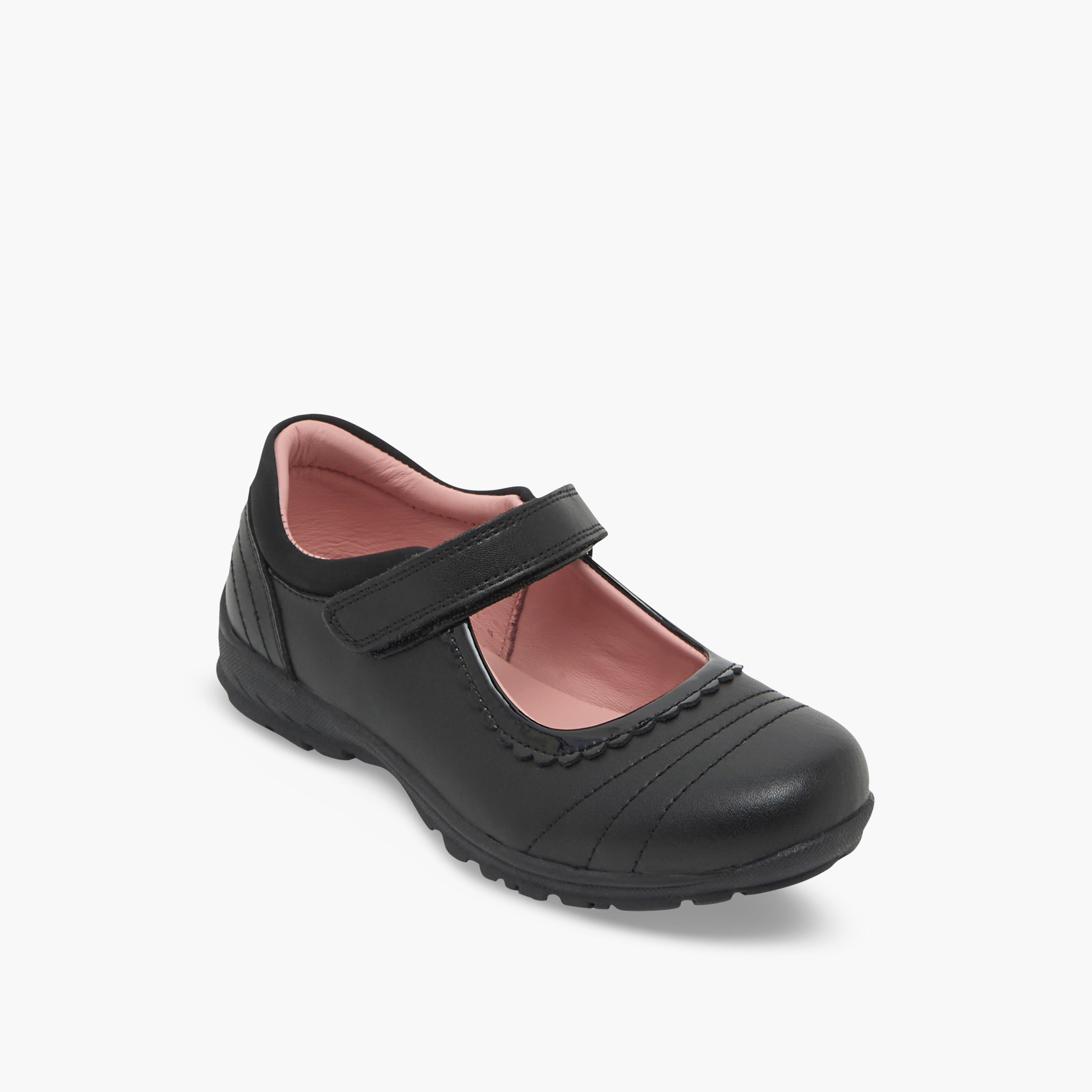 Juniors Girls Hook & Loop Mary Jane School Shoes-girls-shoes-maryjanes-image-2